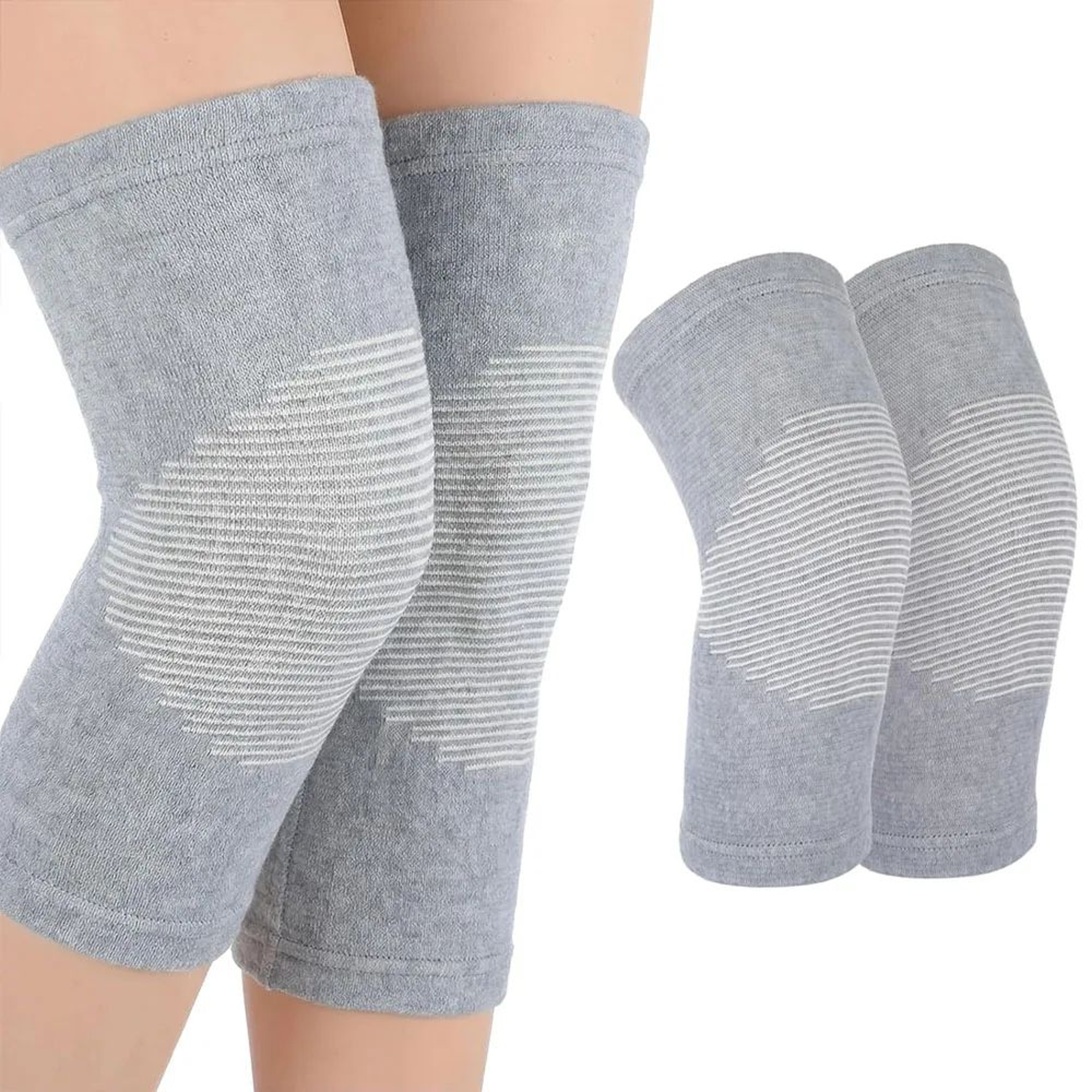 Breathable Bamboo Knee Sleeve  Elastic Compression Knee Brace For Men  Women Joint Support  Knee Pa 0