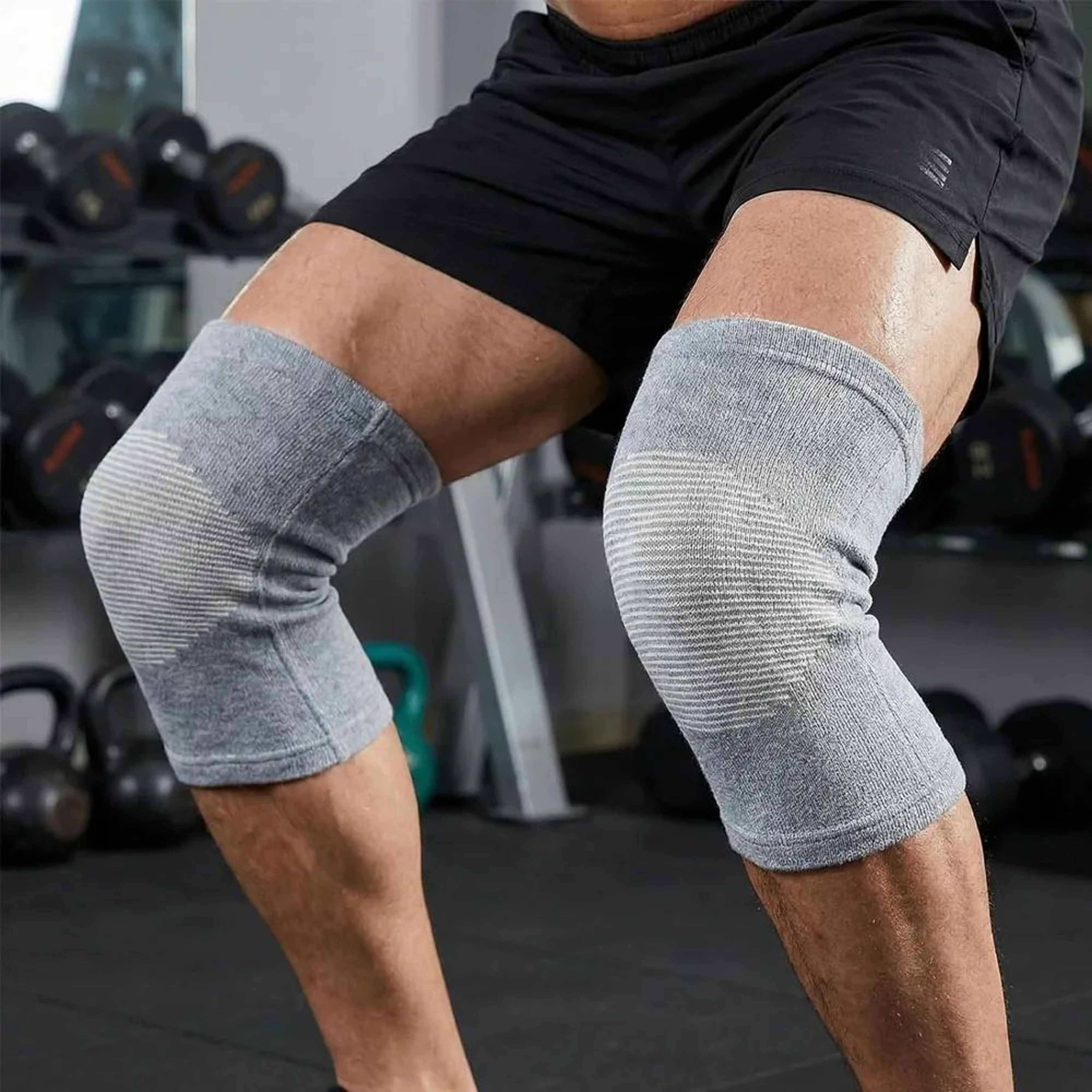 Breathable Bamboo Knee Sleeve  Elastic Compression Knee Brace For Men  Women Joint Support  Knee Pa 1