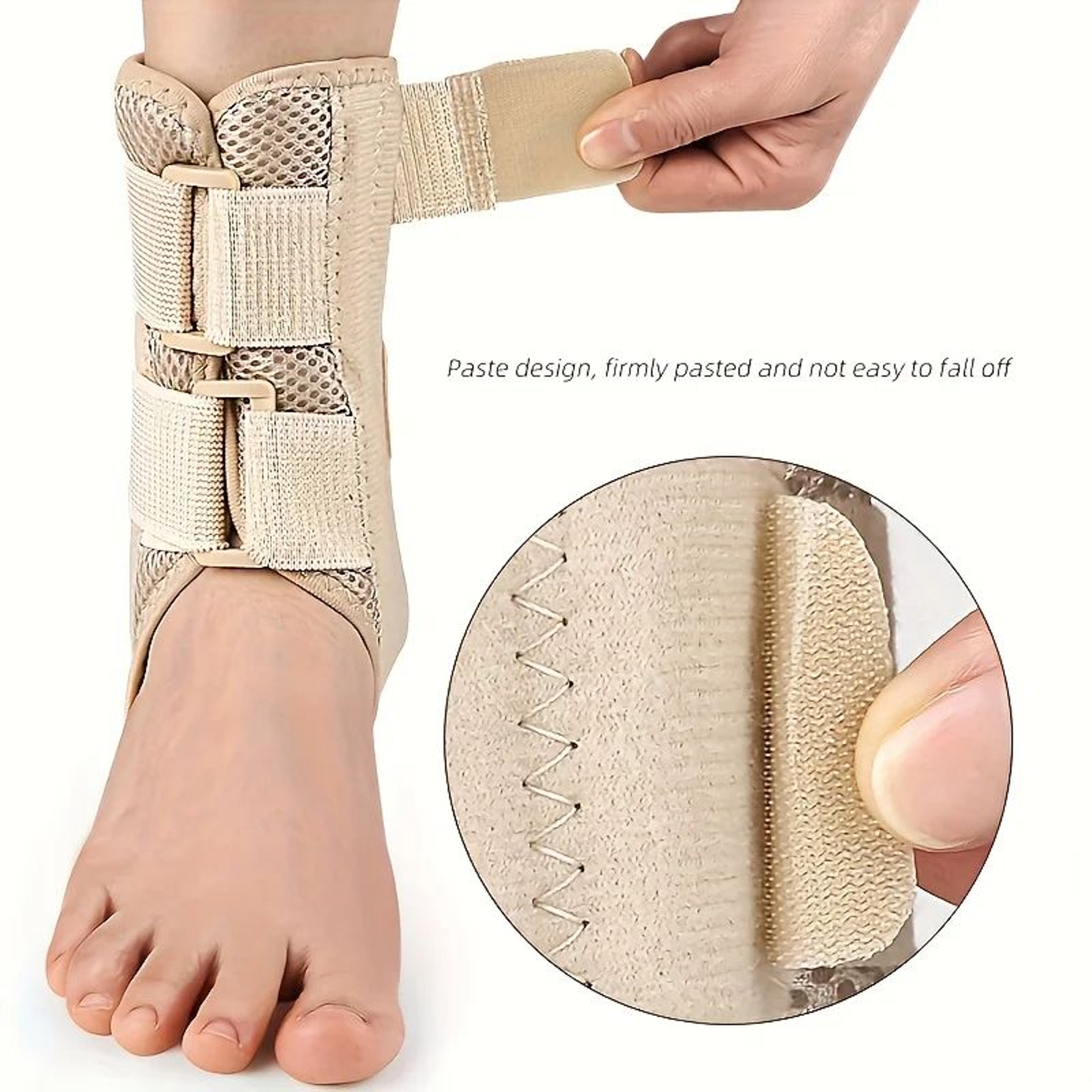 Spring Bar Sports Ankle Support Sleeve  Adjustable Compression Ankle Brace With DoubleSided Support 1