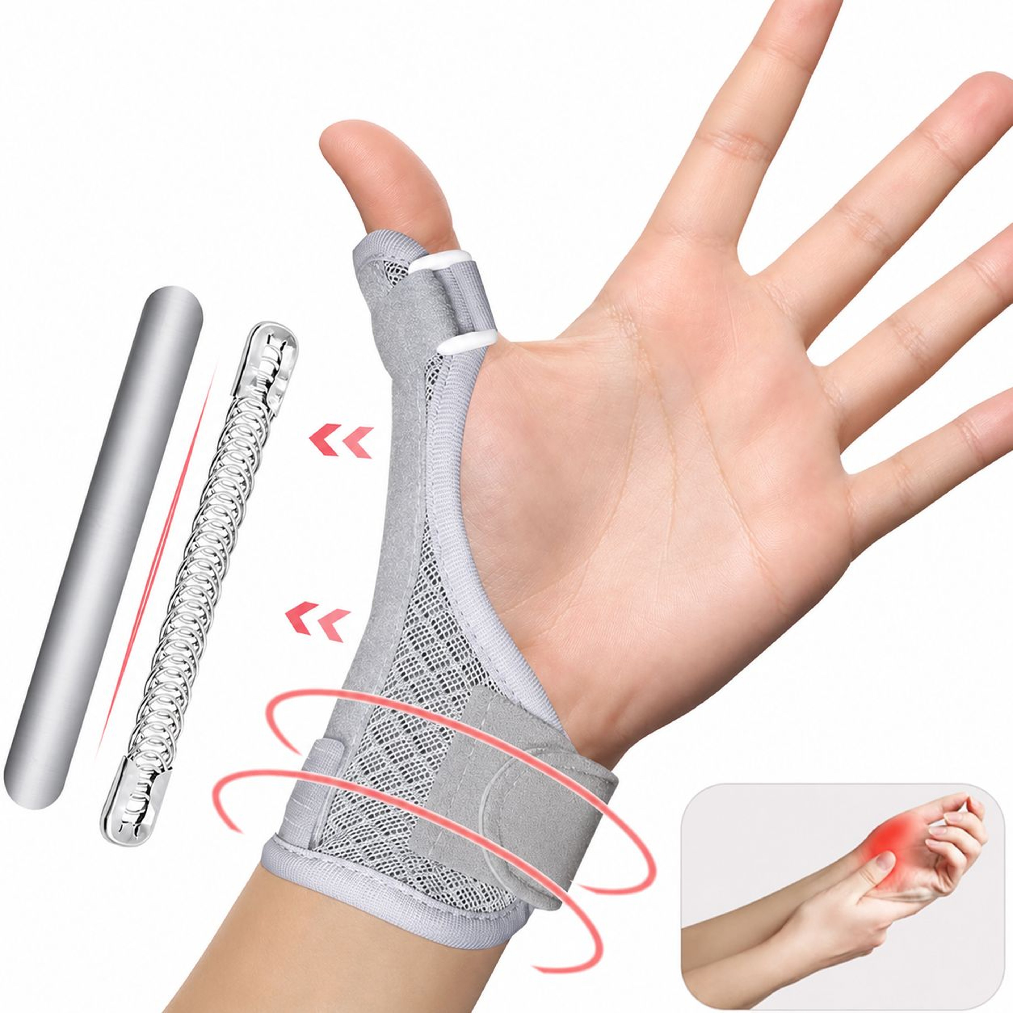 Adjustable Thumb Splint Brace  Thumb  Wrist Stabilizer Support For Trigger Thumb Arthritis Sprains  0