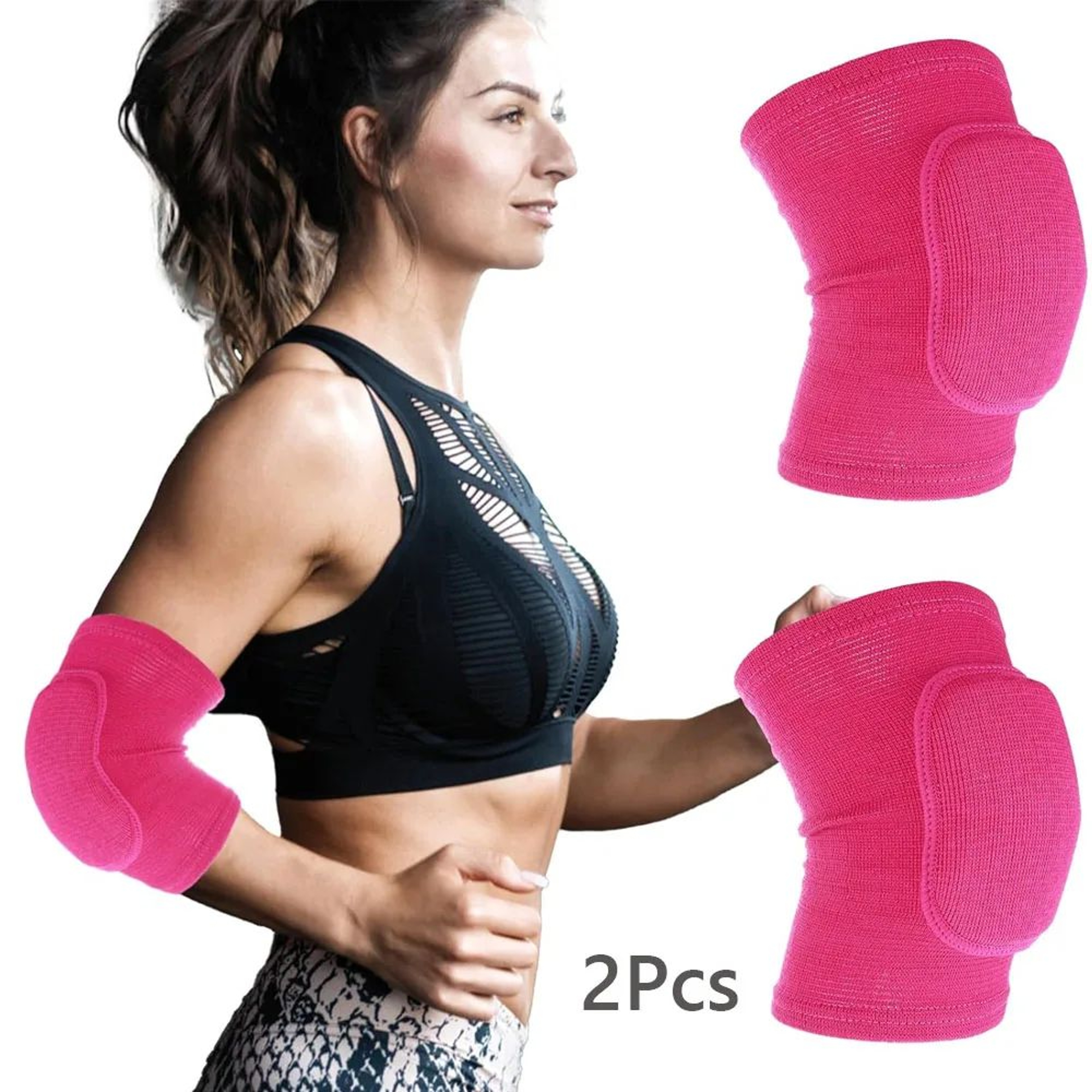 2 Pcs Soft Elbow Pads With Thickened Sponge Cushioning  Breathable Sports Support Sleeves For Baske 12