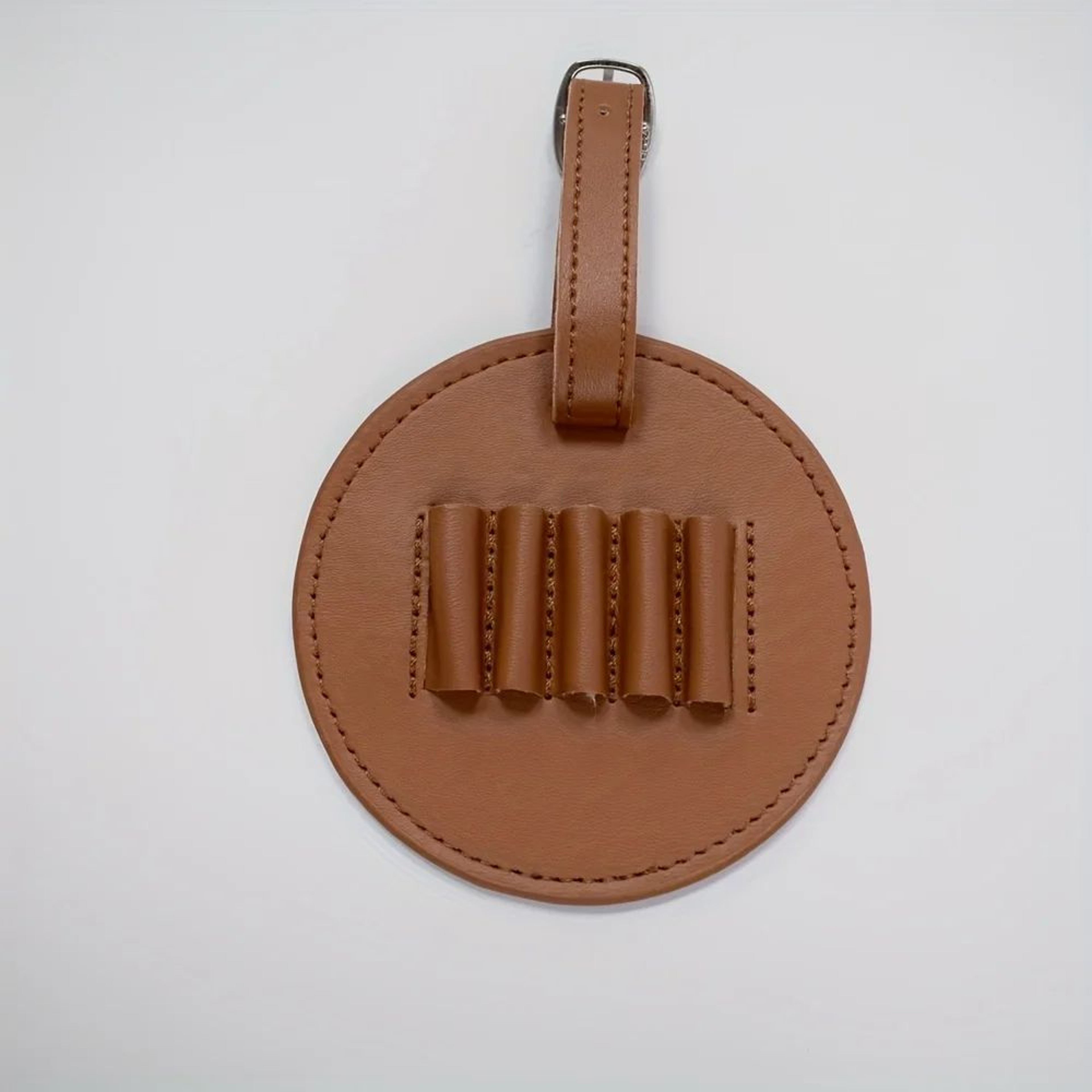 Round Golf Ball Storage Bag With Leather Loop Buckle  Portable Golf Ball Holder Pouch For Golf Trai 7