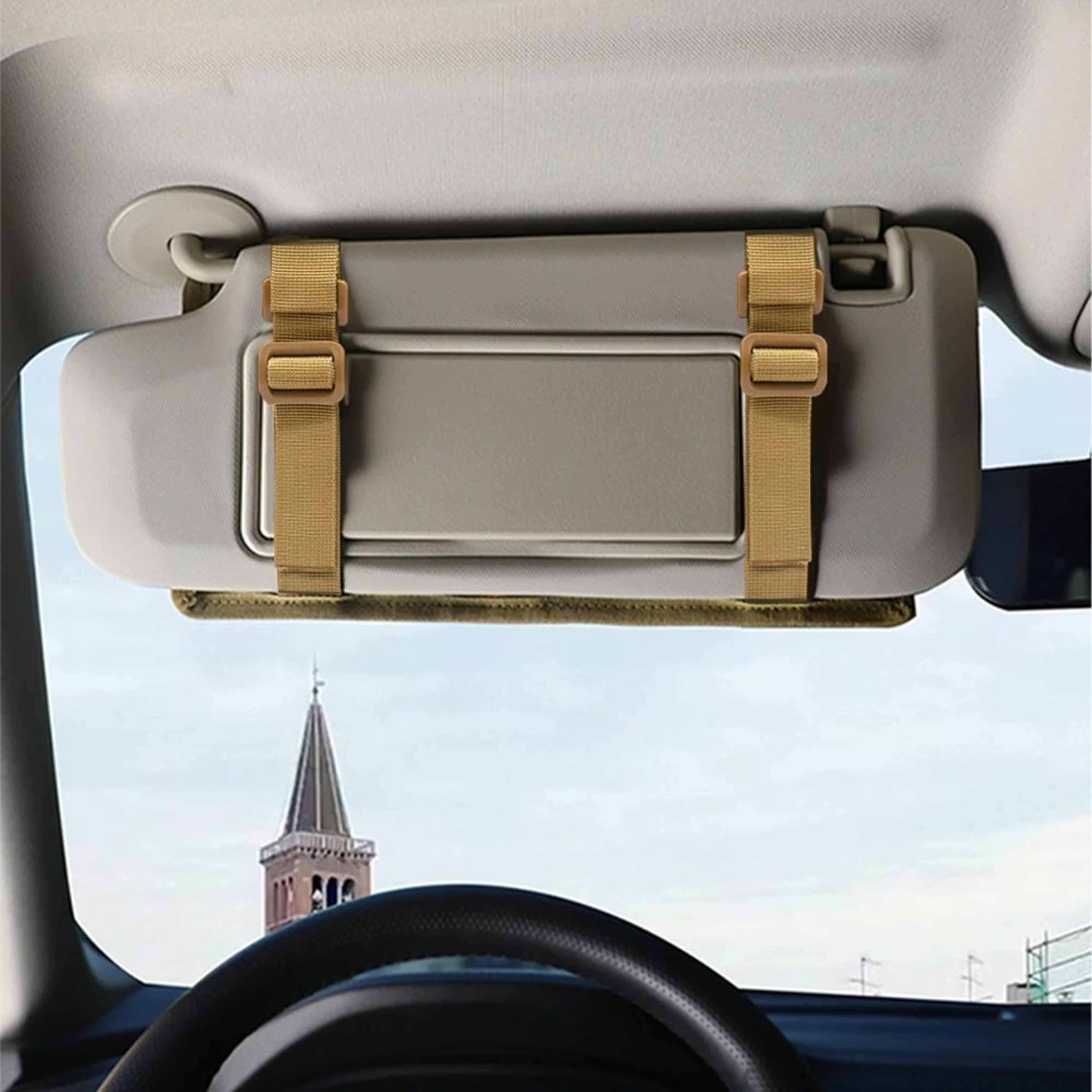 Tactical Car Sun Visor Organizer Molle Storage Pouch  Universal Auto Holder Case For Hunting Travel 1