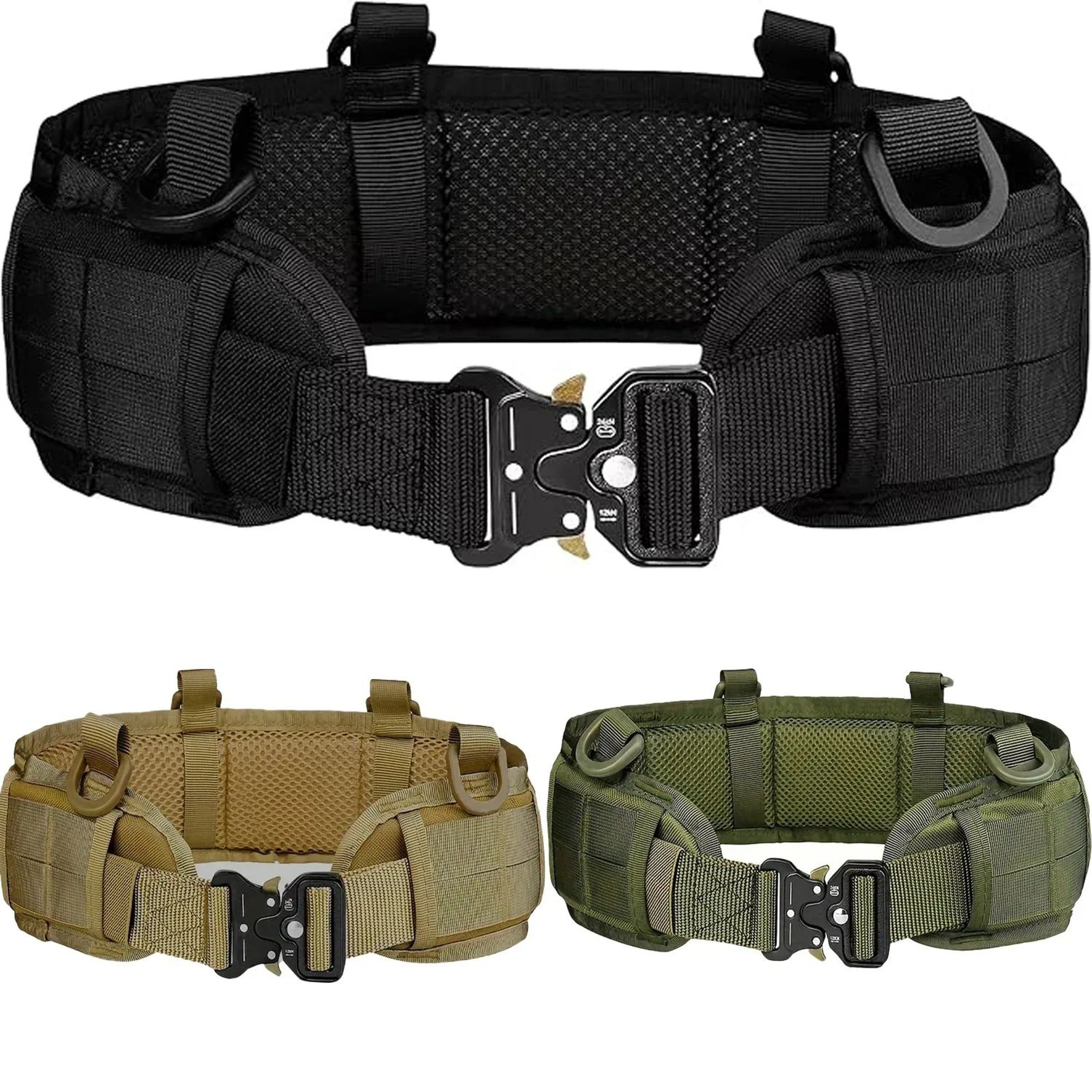 1pc Adjustable Padded Utility Waist Belt With Quick Release Buckle  Breathable Outdoor Work Hiking  0