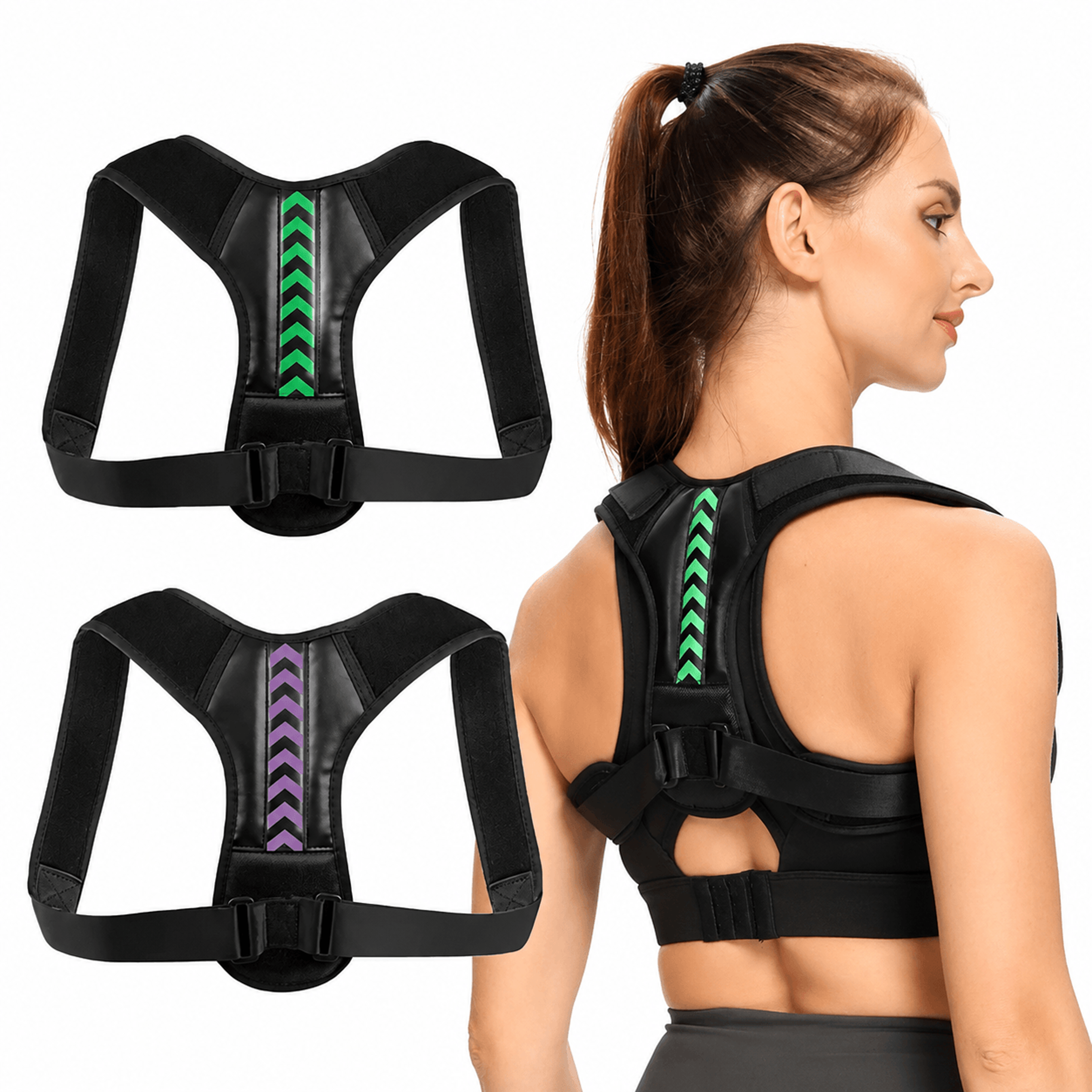 Adjustable Back Shoulder Posture Corrector Belt  Clavicle Spine Support Brace For Men  Women Neck   0