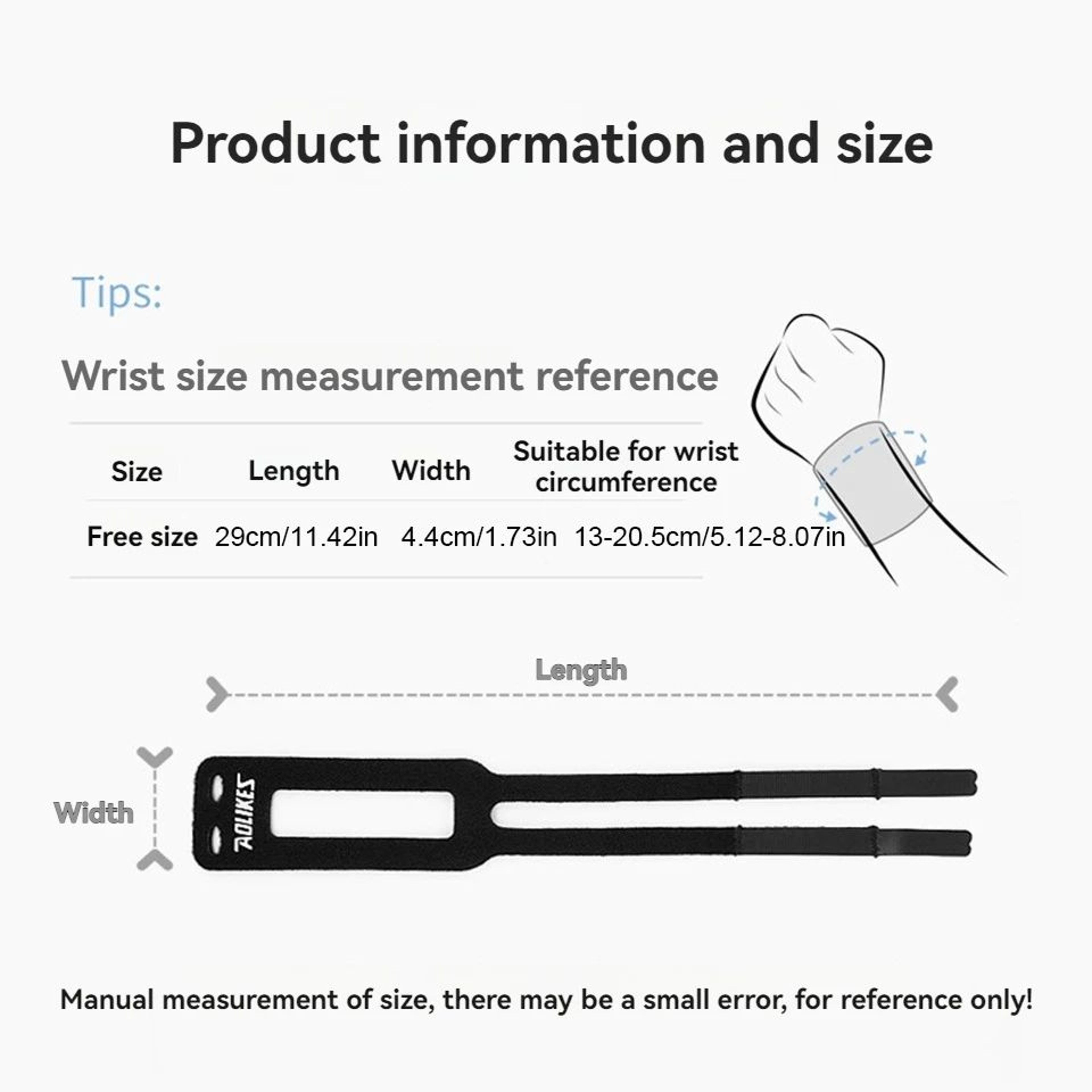 1pc Adjustable TFCC Wrist Brace Support  Ulnar Wrist Stabilizer For TFCC Tear Weightlifting Sports