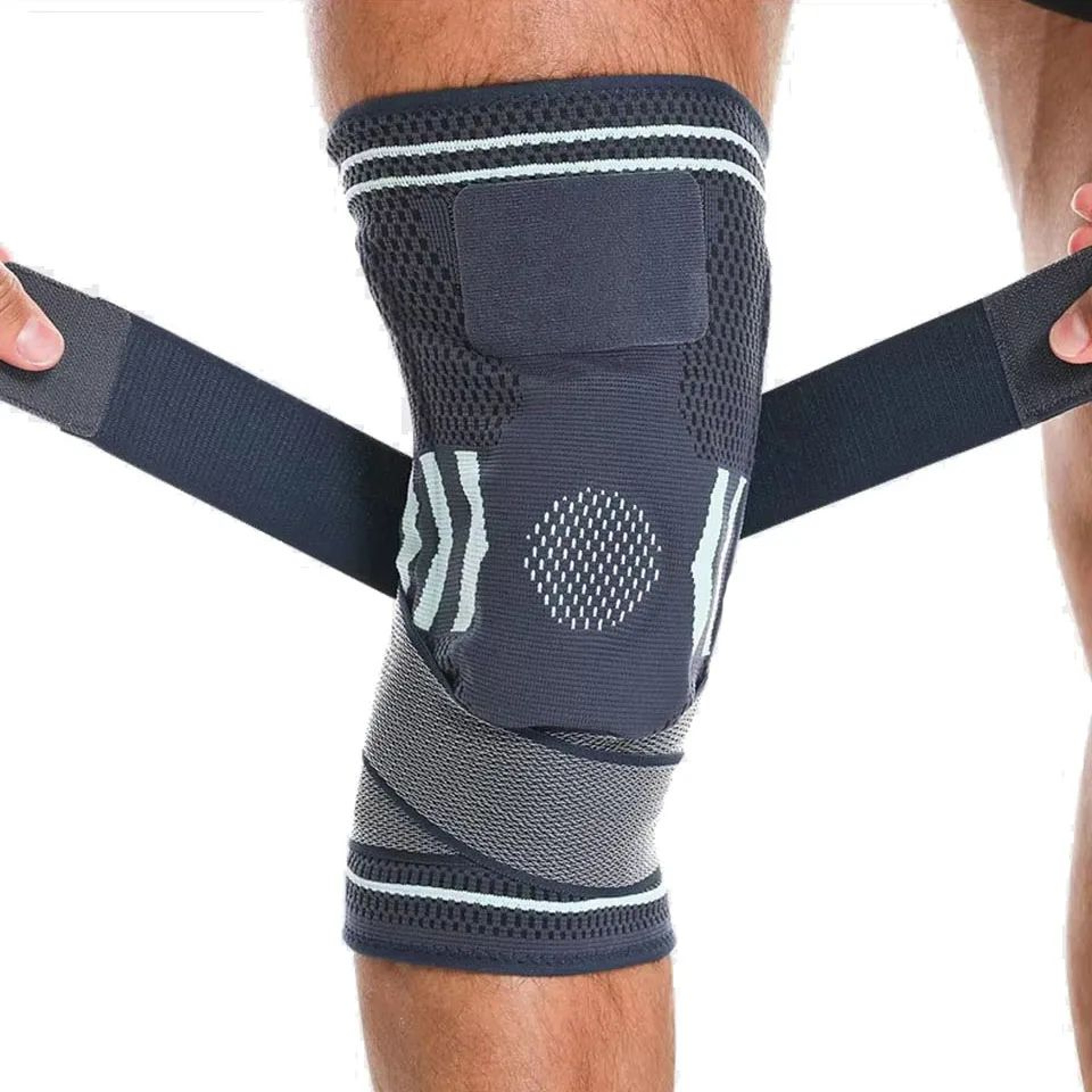 1pc Adjustable Knee Brace Support  Compression Sleeve For Meniscus Tear Arthritis  Sports Knee Pain 1