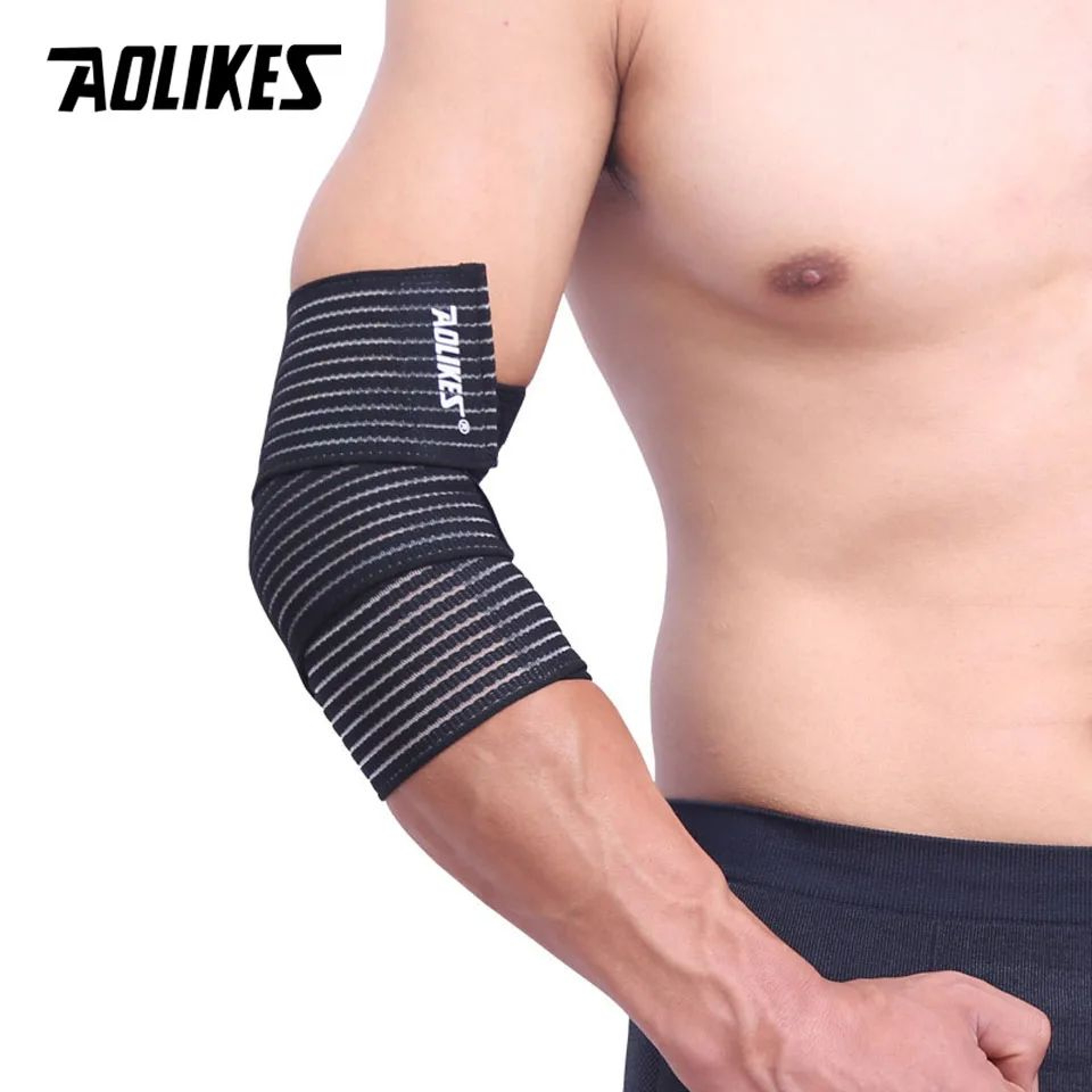 1pc Elastic Compression Bandage Wrap  Adjustable Knee Elbow  Leg Support Brace For Sports Injury Re 3