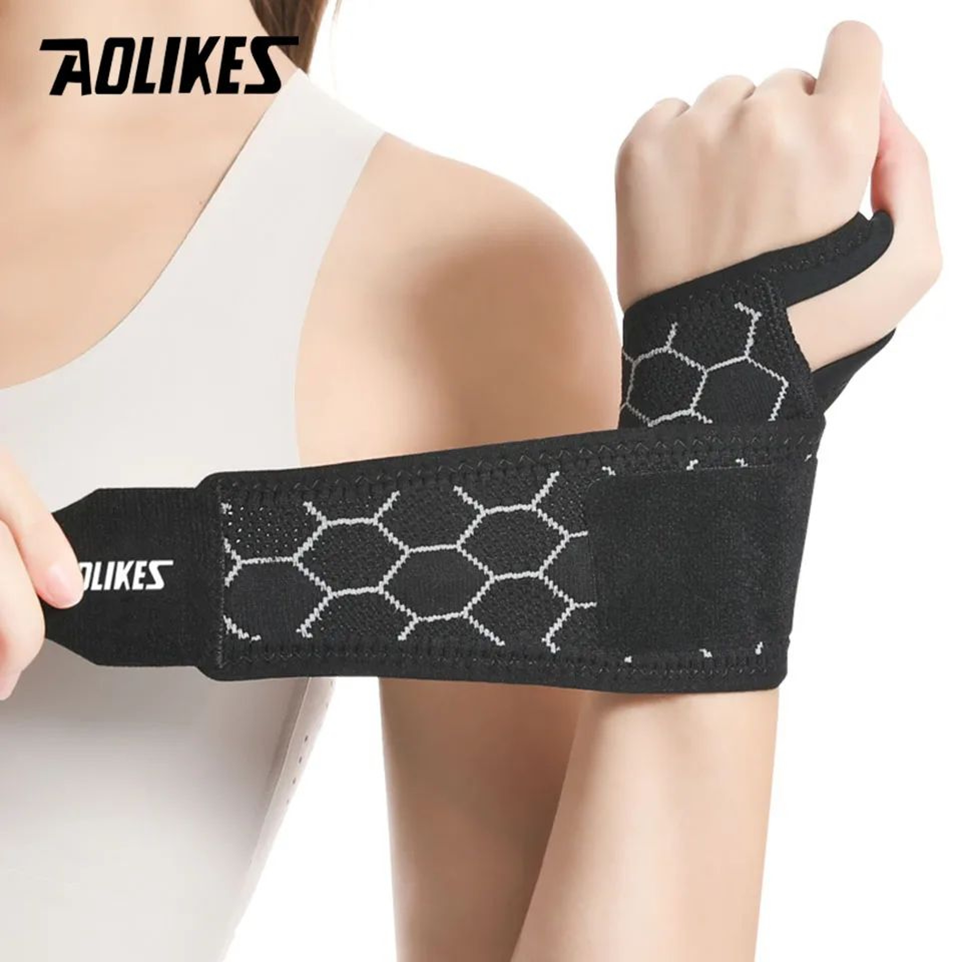 1pcsAdjustable Wrist Brace For Carpal Tunnel Relief  Compression Wrist Support For Right  Left Hand 1