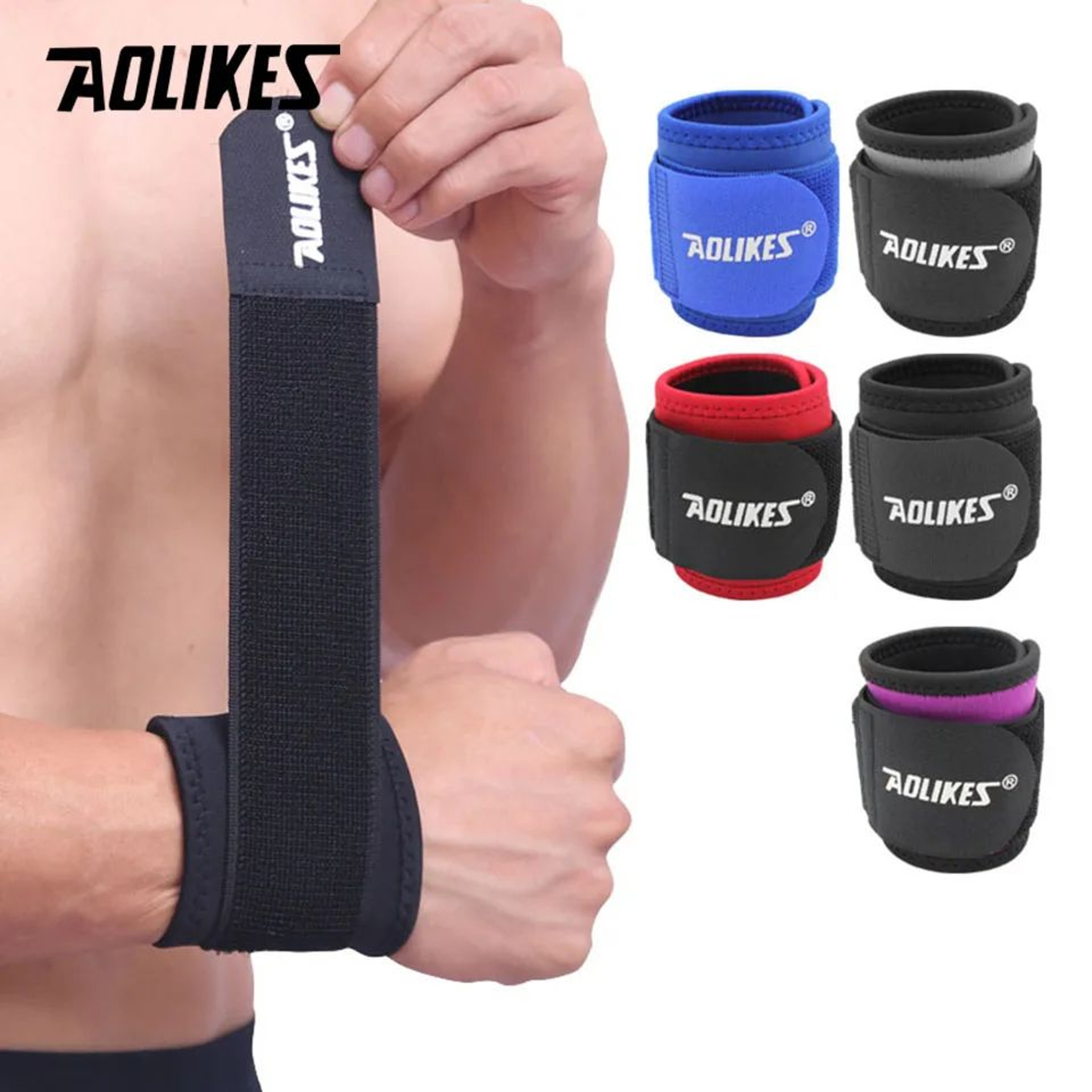 1pc Adjustable Wrist Band Support Brace  Compression Wrist Wrap For Tendonitis Sports  Pain Relief 1