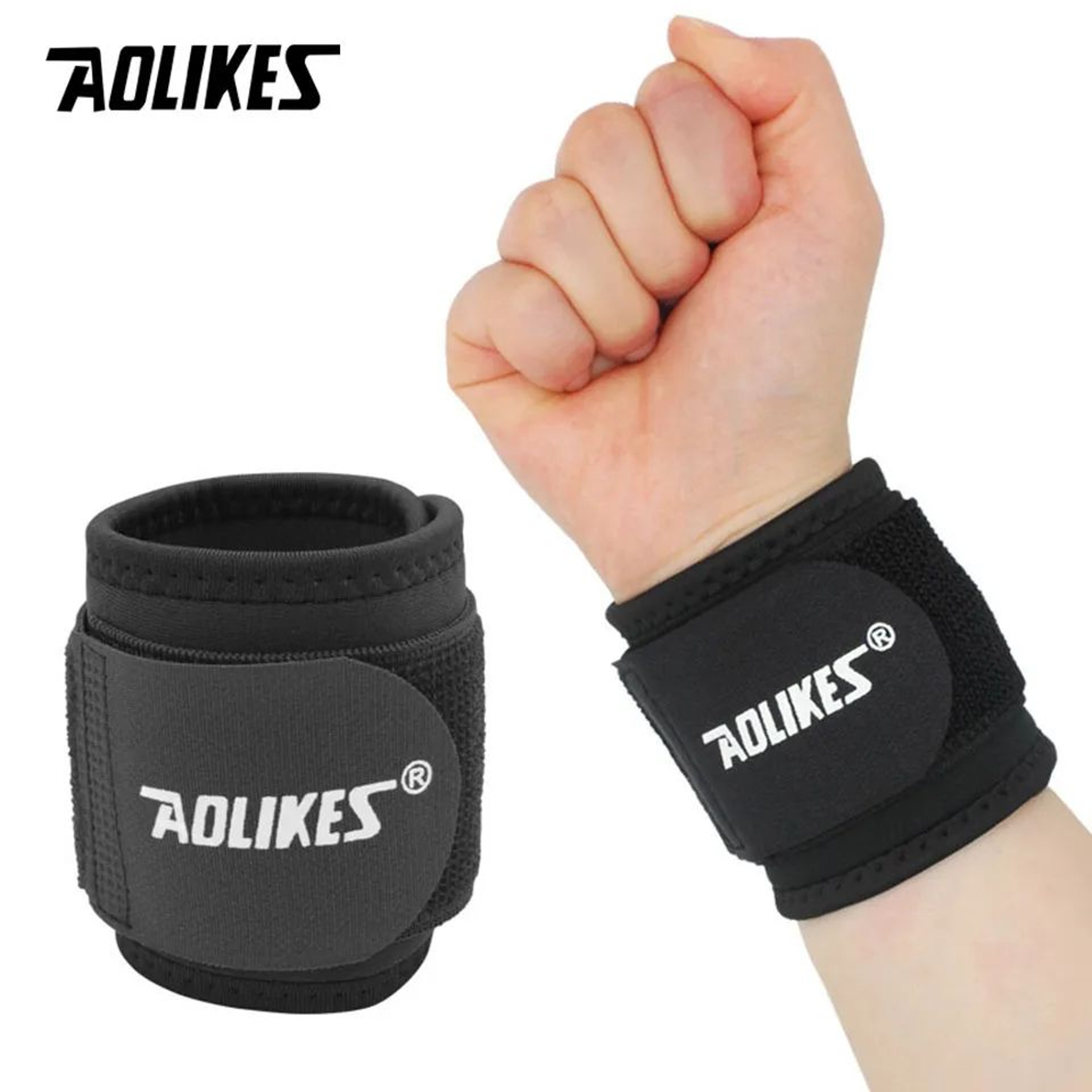 1pc Adjustable Wrist Band Support Brace  Compression Wrist Wrap For Tendonitis Sports  Pain Relief 9