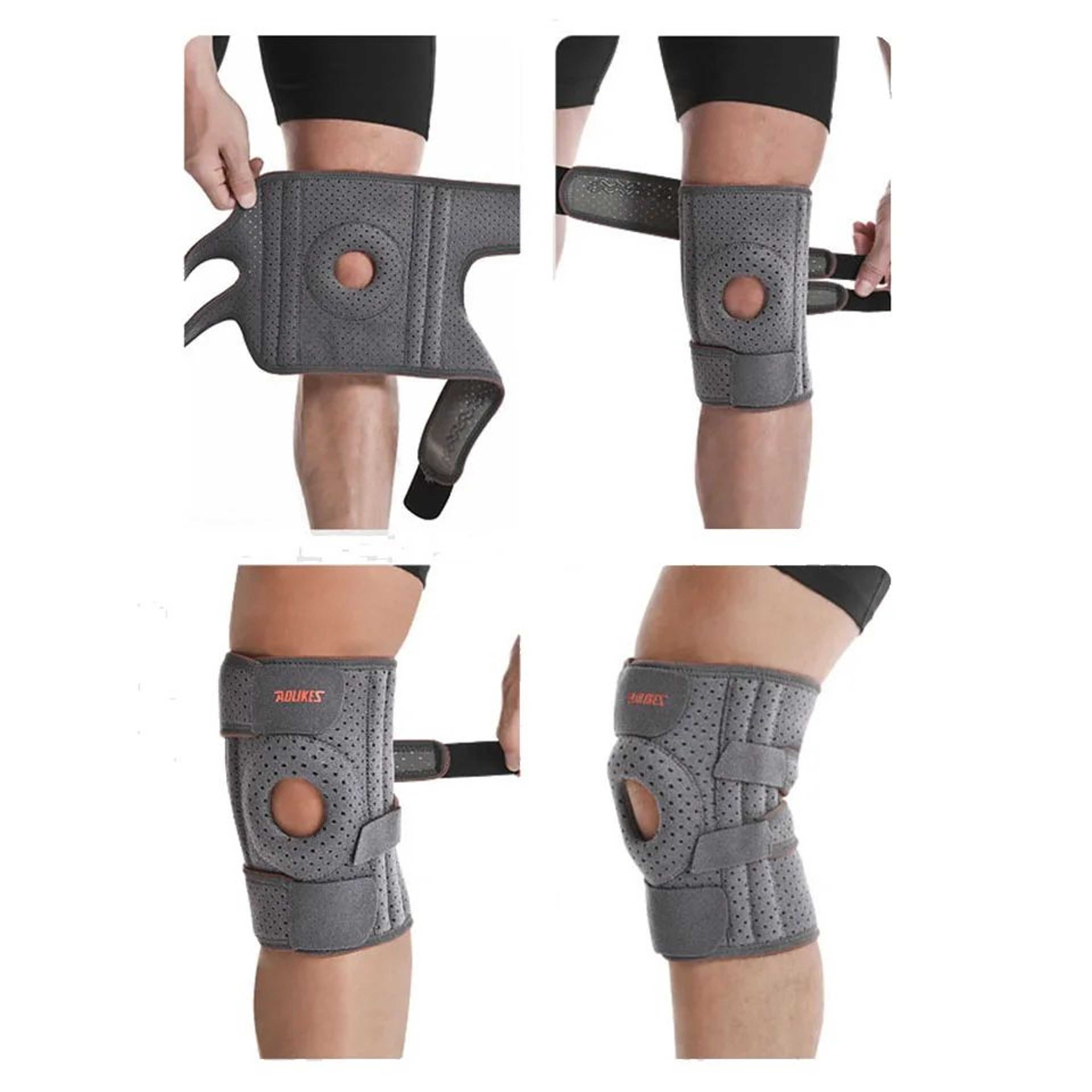 Adjustable Steel Sports Knee Pads  Knee Brace Support For Cycling Hiking Running  Outdoor Protectio 3