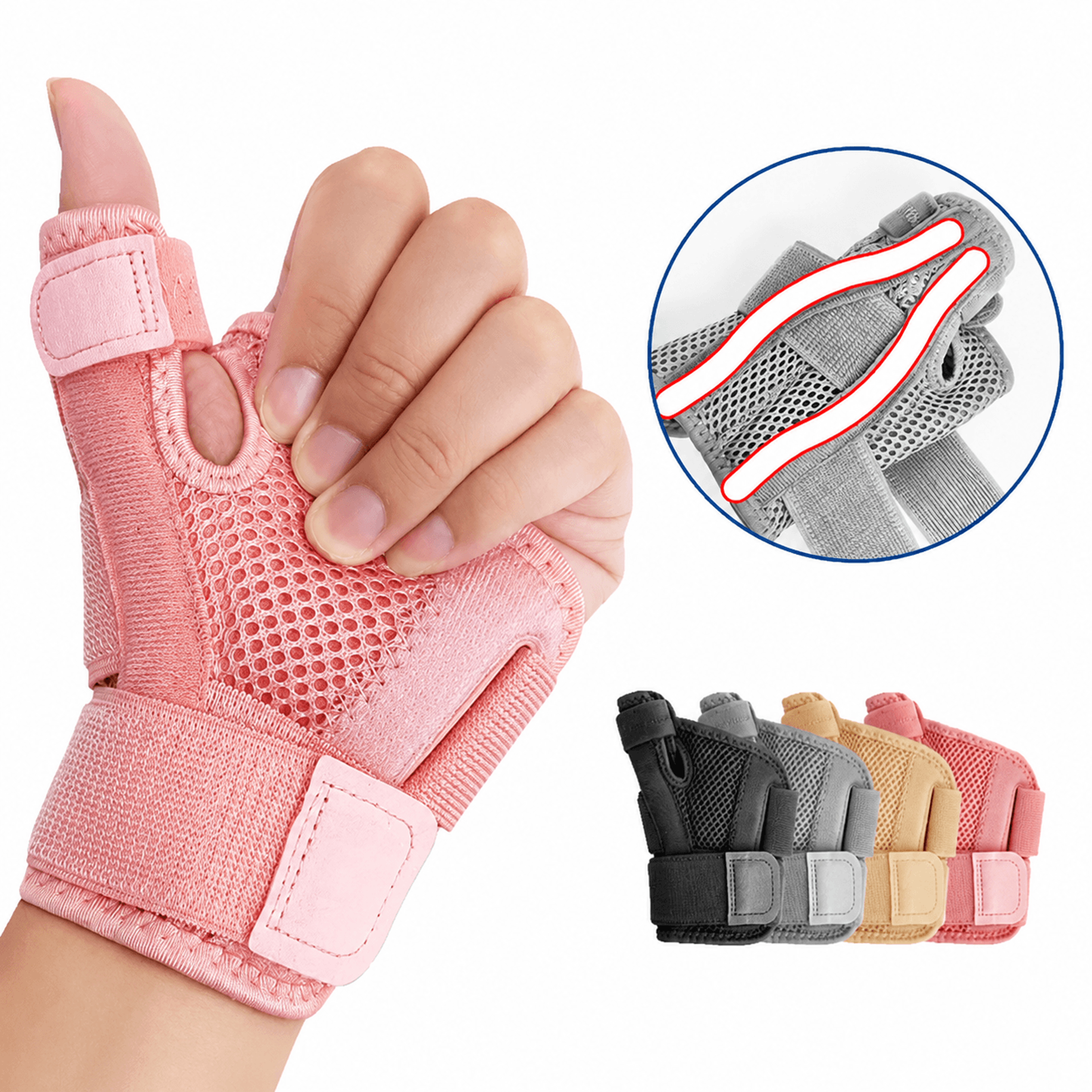 1pc Adjustable Thumb  Wrist Support Brace  Thumb Splint For Arthritis Tendonitis Carpal Tunnel  Wri 0