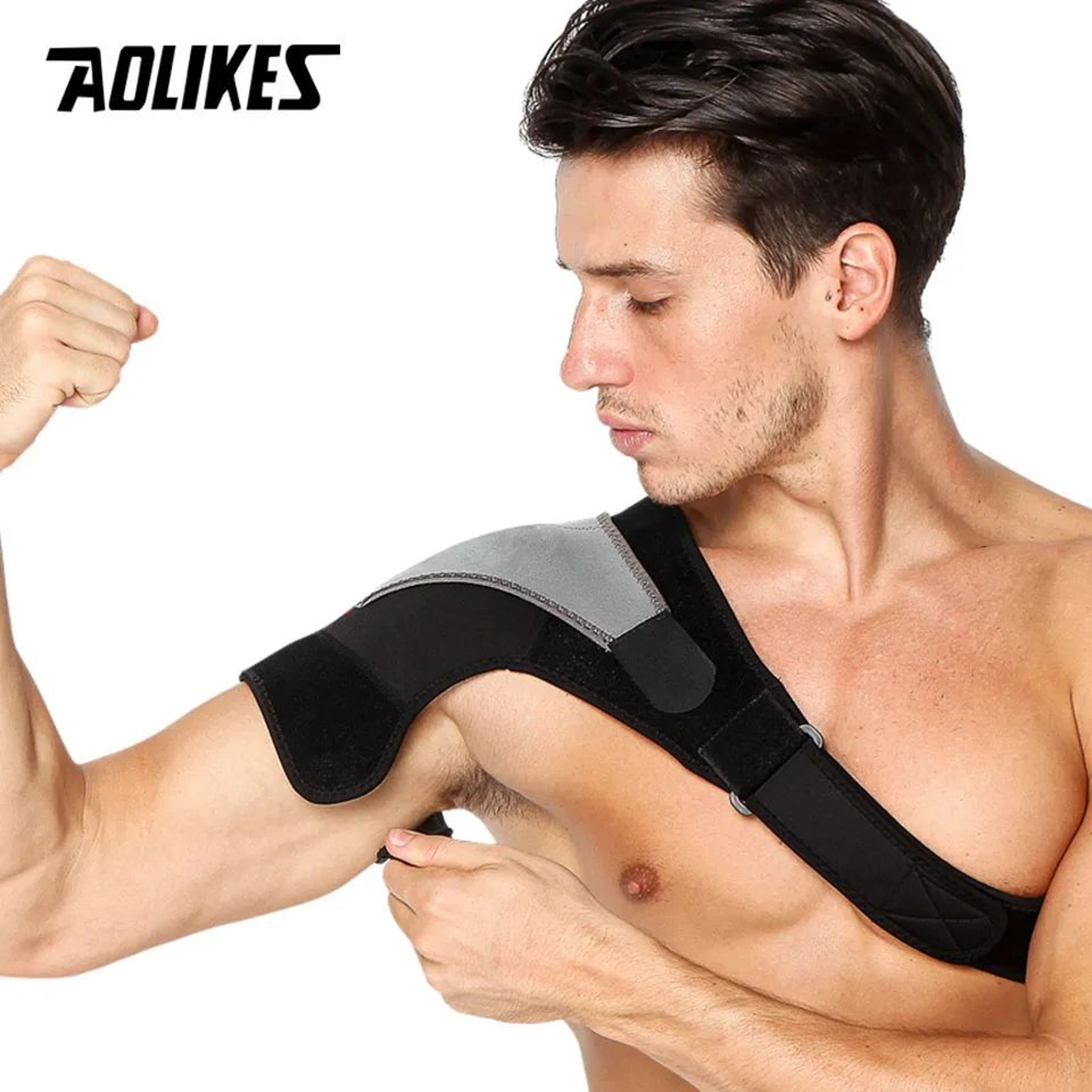 Adjustable Shoulder Stability Brace  Breathable Shoulder Support Brace For Sports Injury Recovery   1