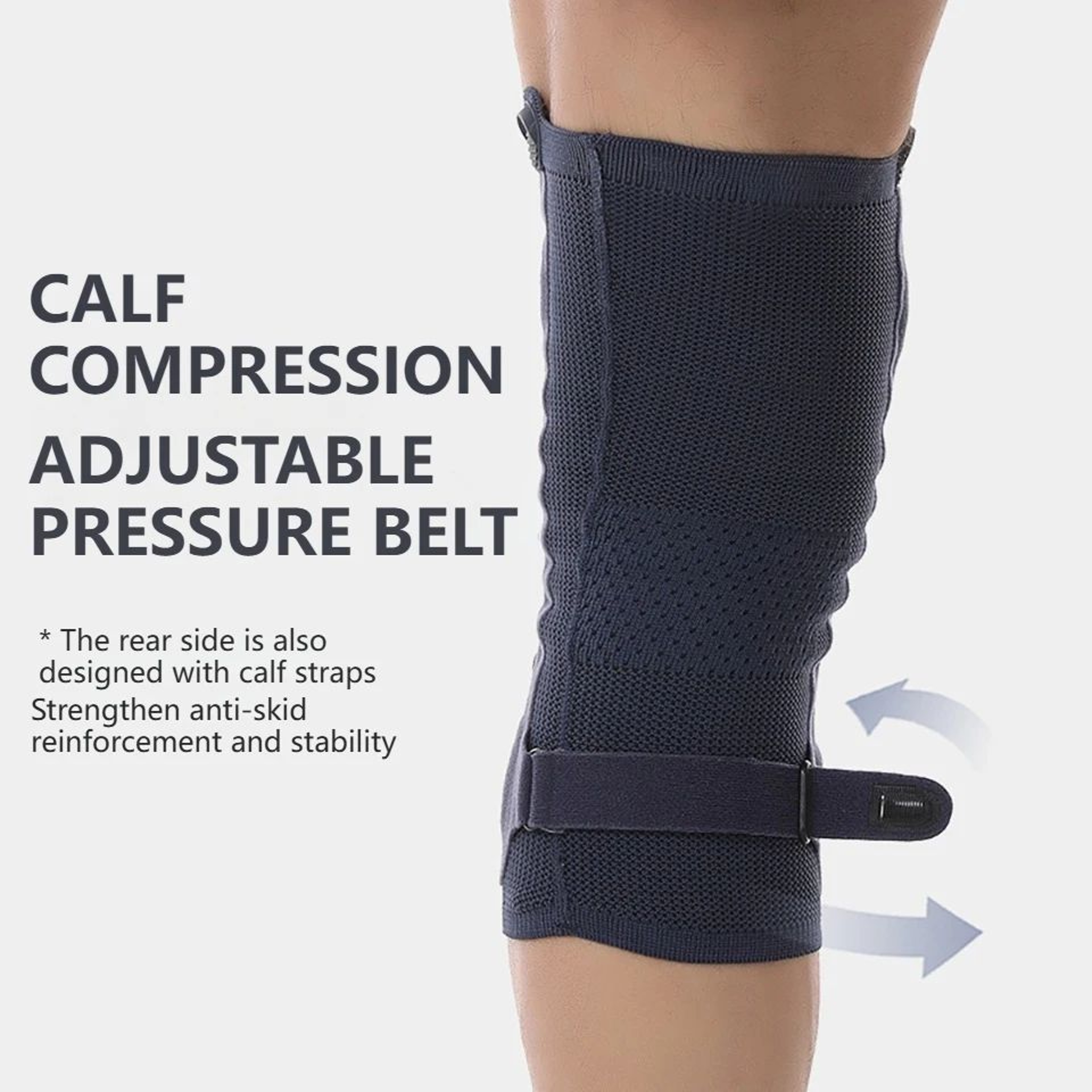 1pc Knee Brace With Patella Pad  Knee Compression Sleeve With Side Stabilizers For Running  Joint S 3