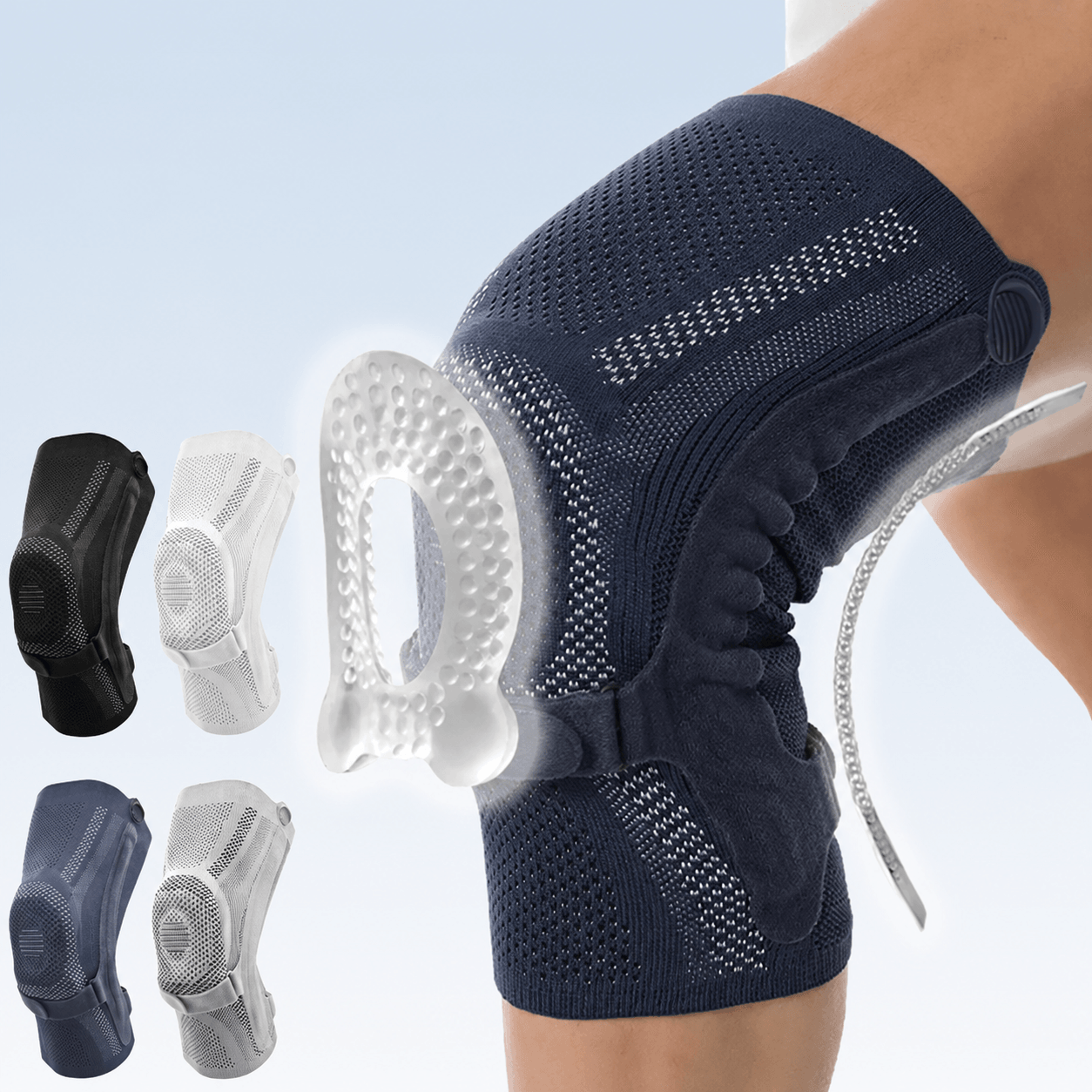 1pc Knee Brace With Patella Pad  Knee Compression Sleeve With Side Stabilizers For Running  Joint S 0