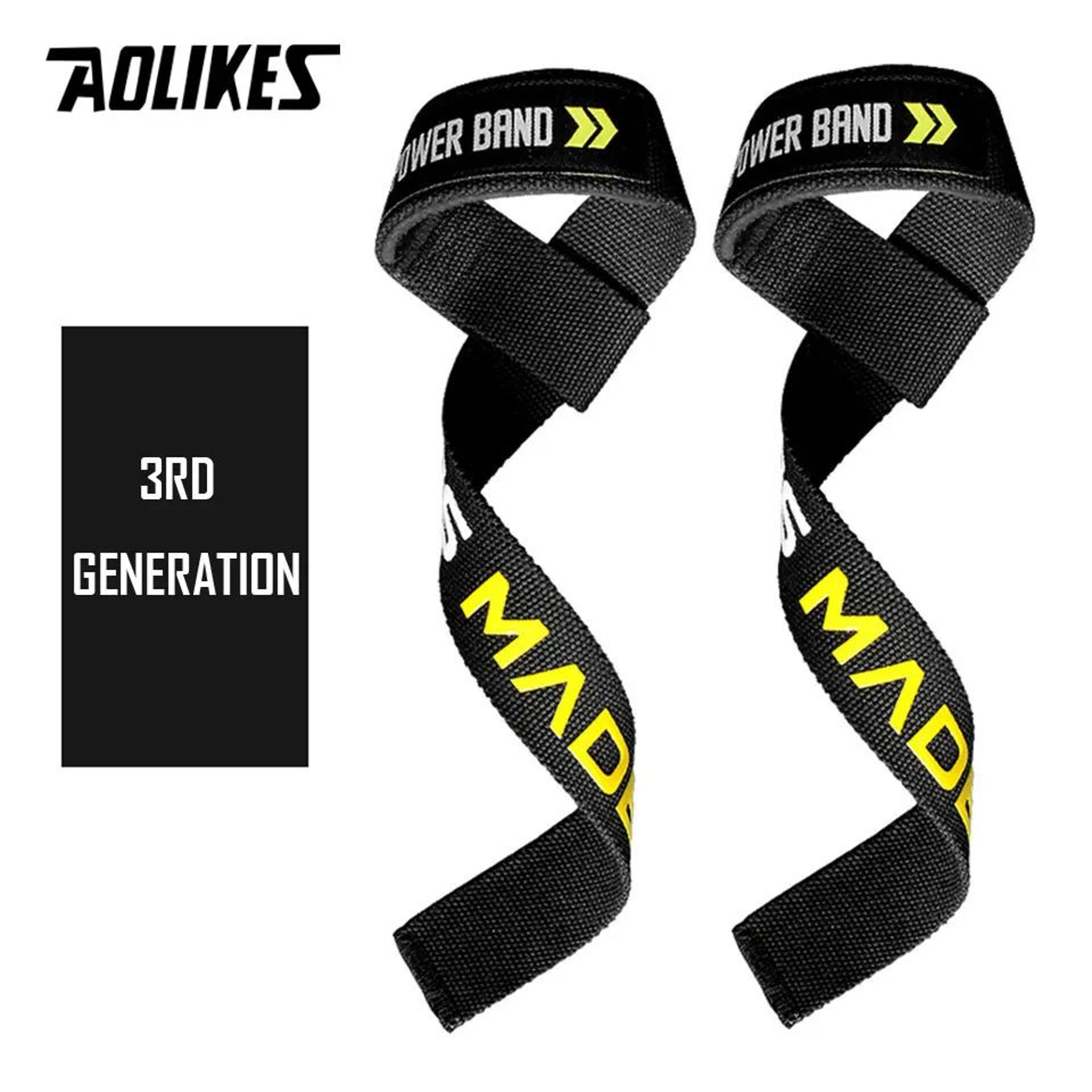 1 Pair Weight Lifting Straps  AntiSlip Deadlift Straps Wrist Support For Powerlifting Bodybuilding  7