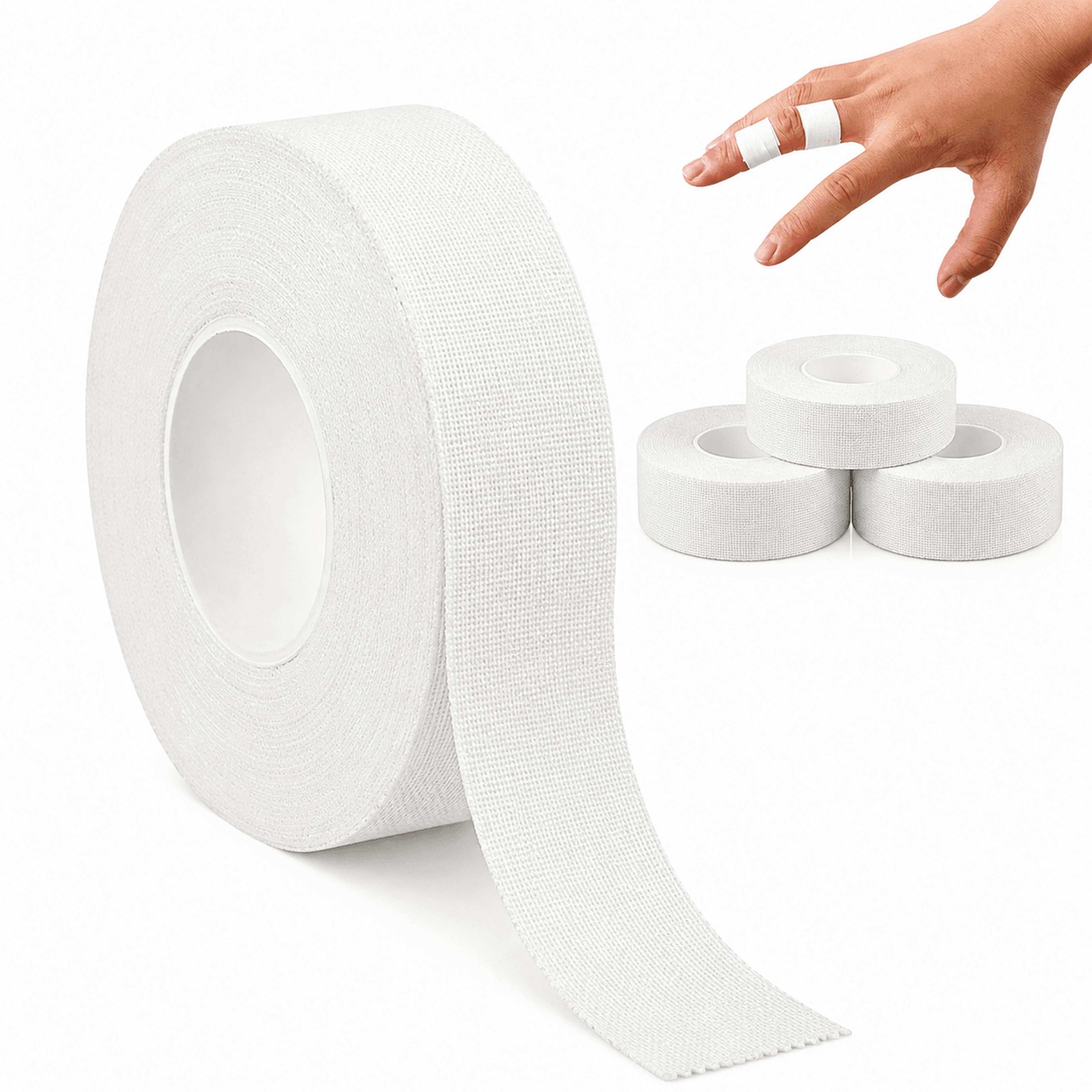 4 Rolls Breathable Athletic Finger Wrap Tape  Cotton Sports Finger Tape With Strong Adhesive For Bo 0