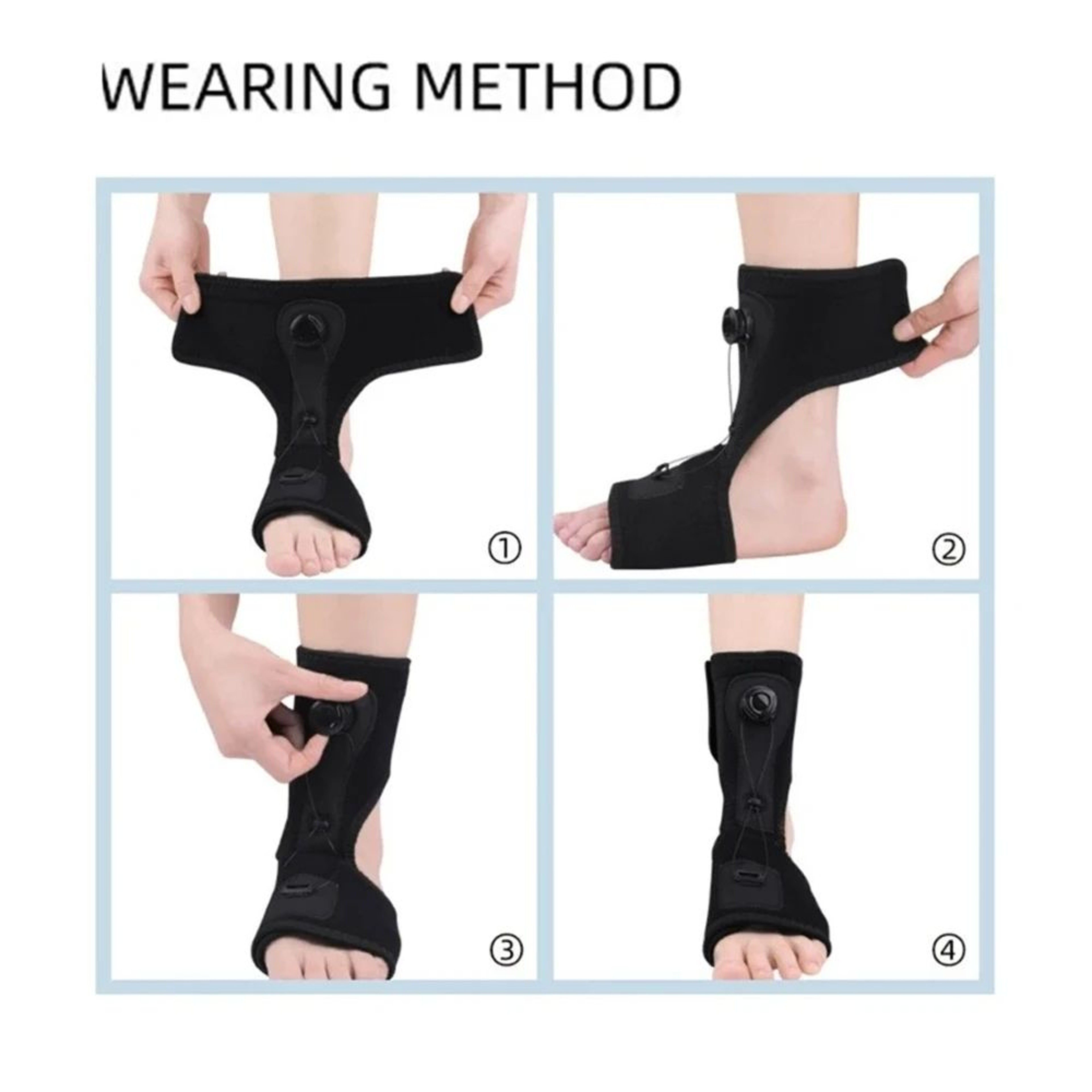 1pc Adjustable Plantar Fasciitis Night Splint  Drop Foot Brace For Heel Pain Relief Achilles Tendon 2