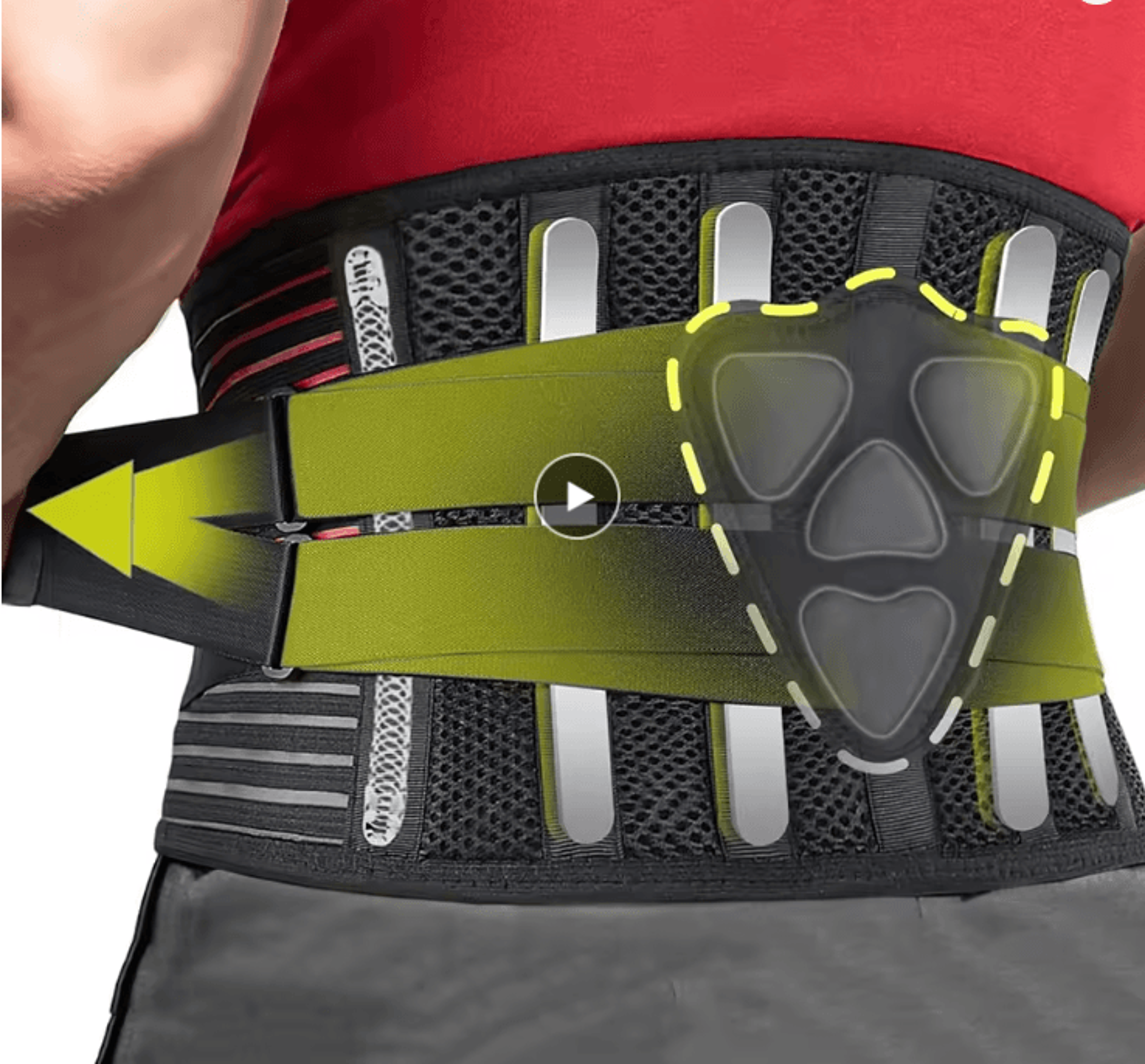 Orthopedic Back Brace For Lower Back Pain Relief  Adjustable Lumbar Support Belt For Sciatica Postu 0