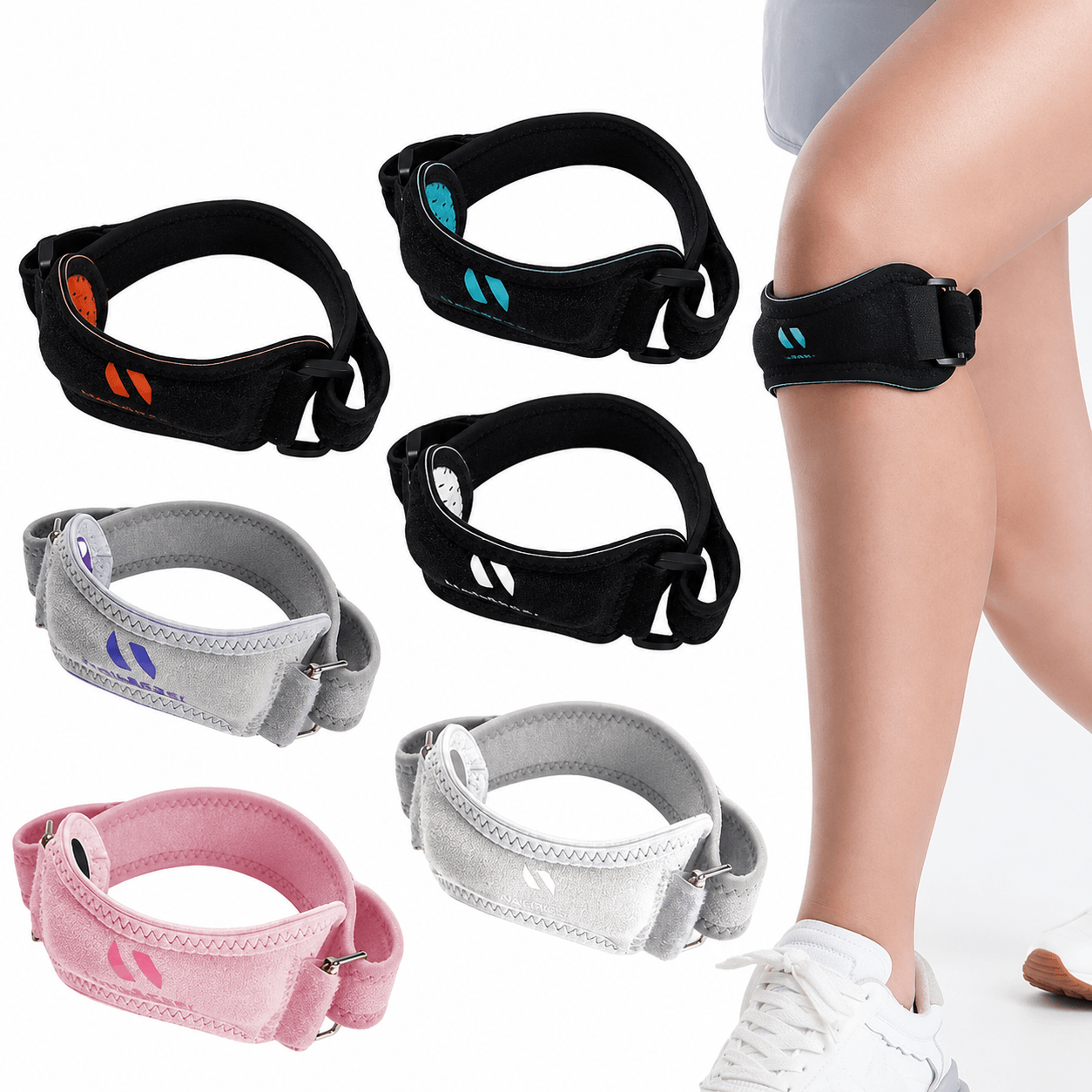 1pc Adjustable Patella Tendon Knee Strap  Knee Support Brace For Running Hiking Basketball Tennis   0