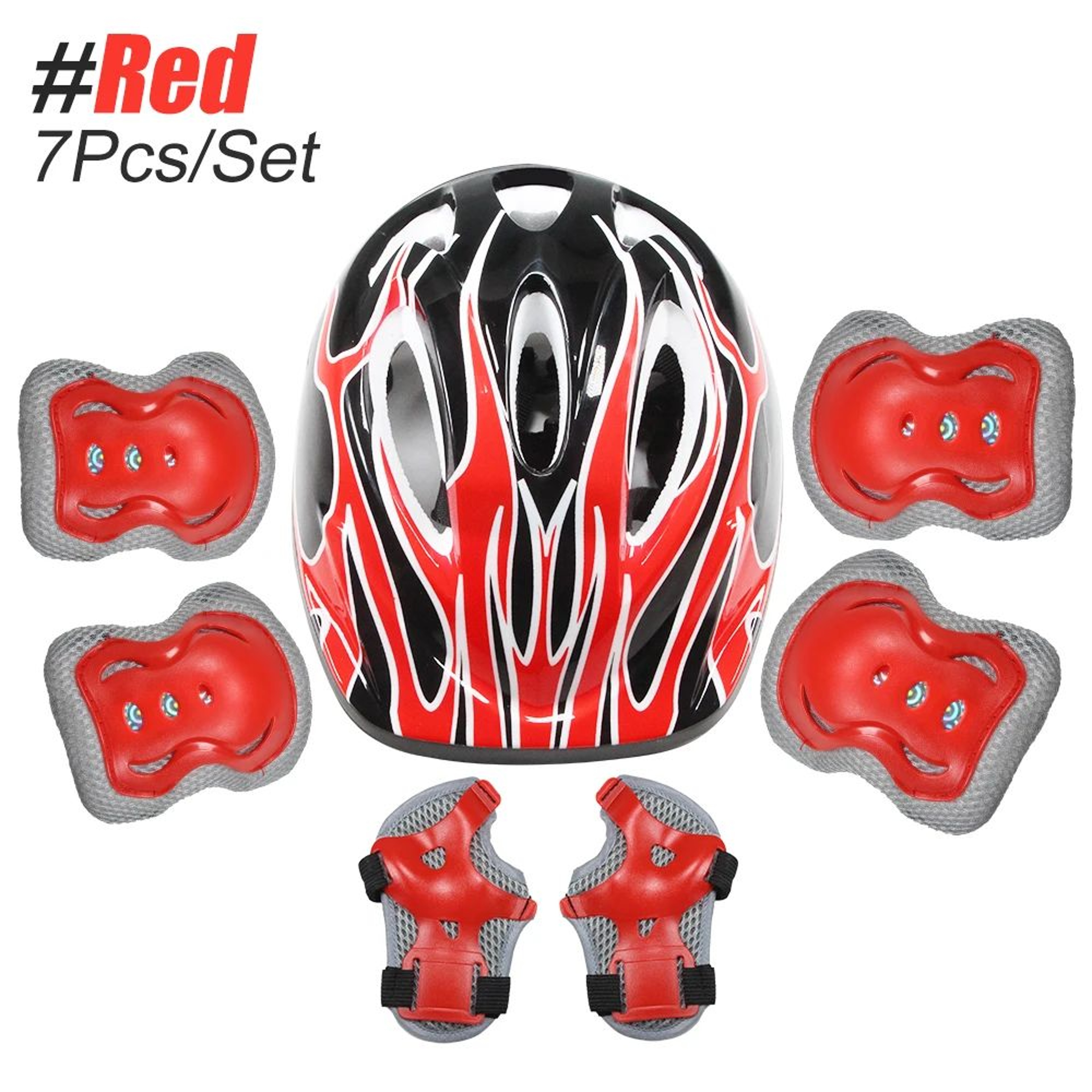 6pcs Kids Protective Gear Set  Knee Pads Elbow Pads  Wrist Guards For Cycling Skating Scooter  Bike