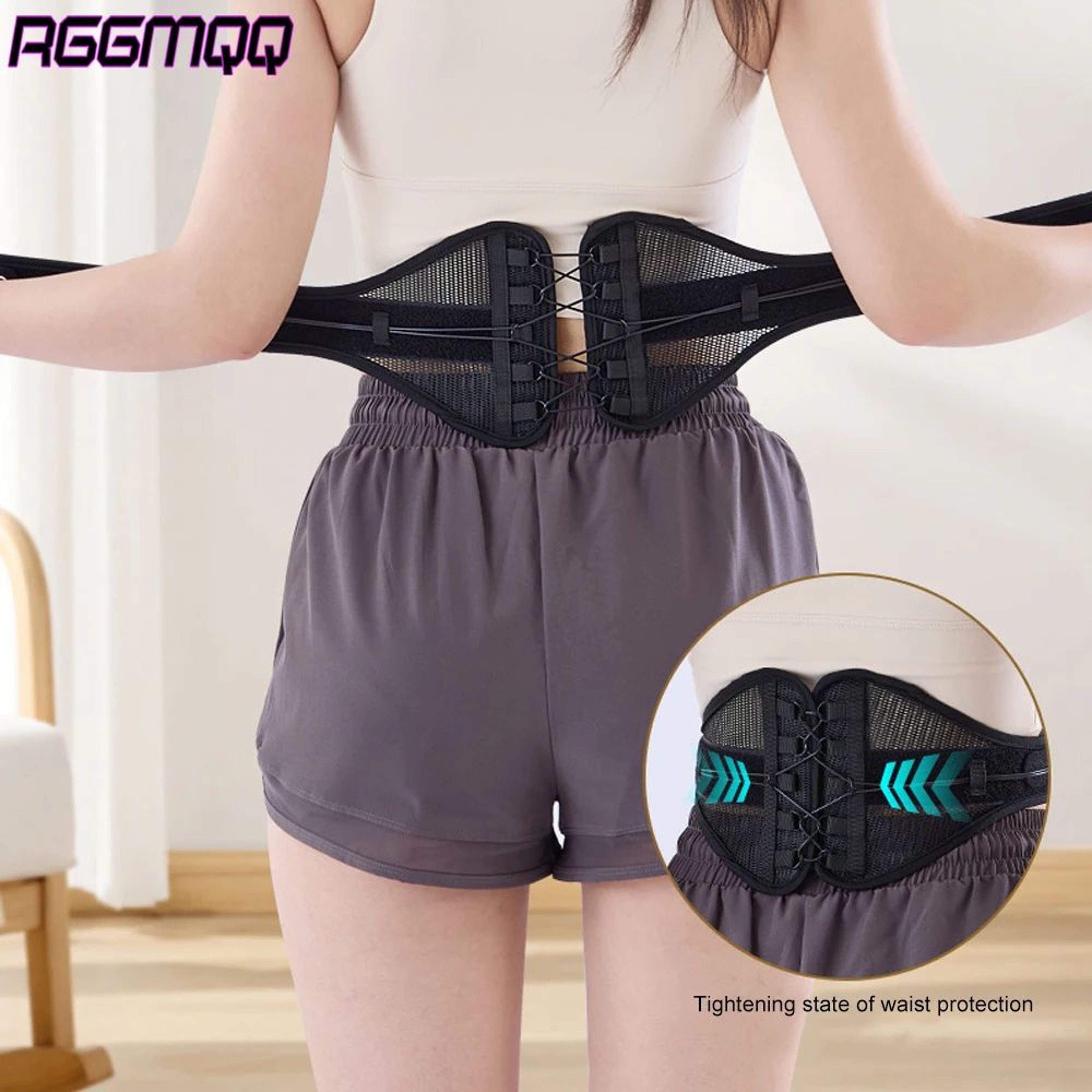 Adjustable Lower Back Brace With Pulley System  Lumbar Support Belt For Back Pain Relief Posture Su 1