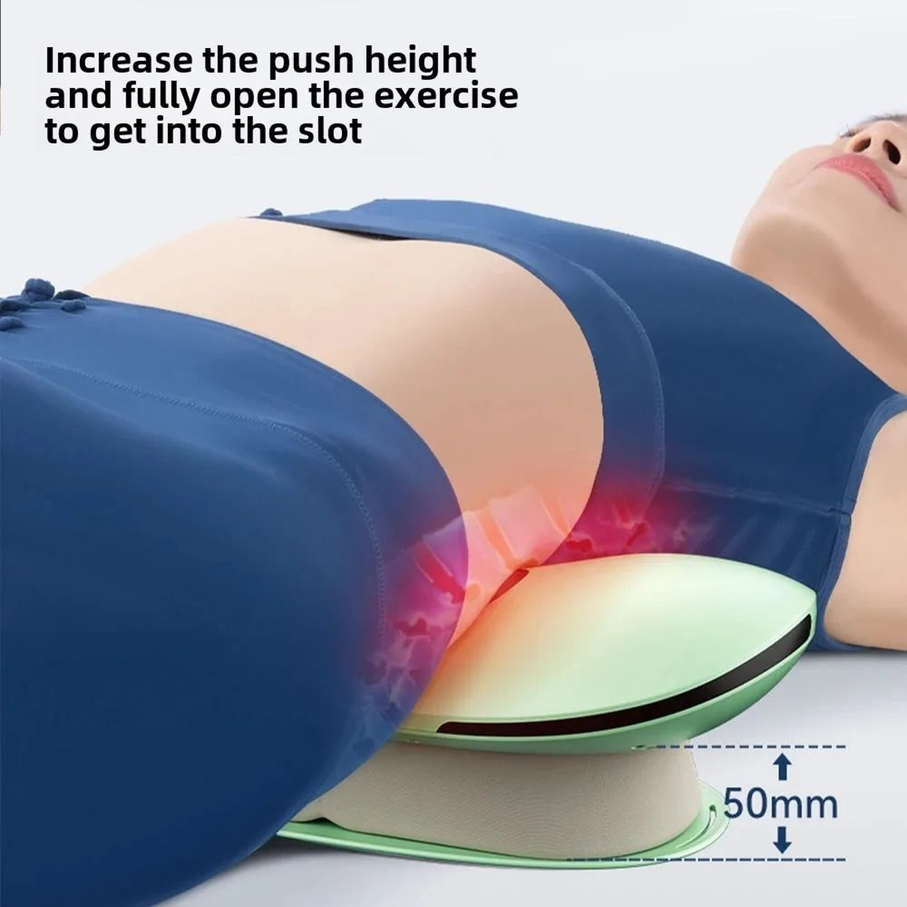 Electric Lumbar Traction Massager With Heat  Vibration  Adjustable Waist Back Pain Relief Spine Sup 4