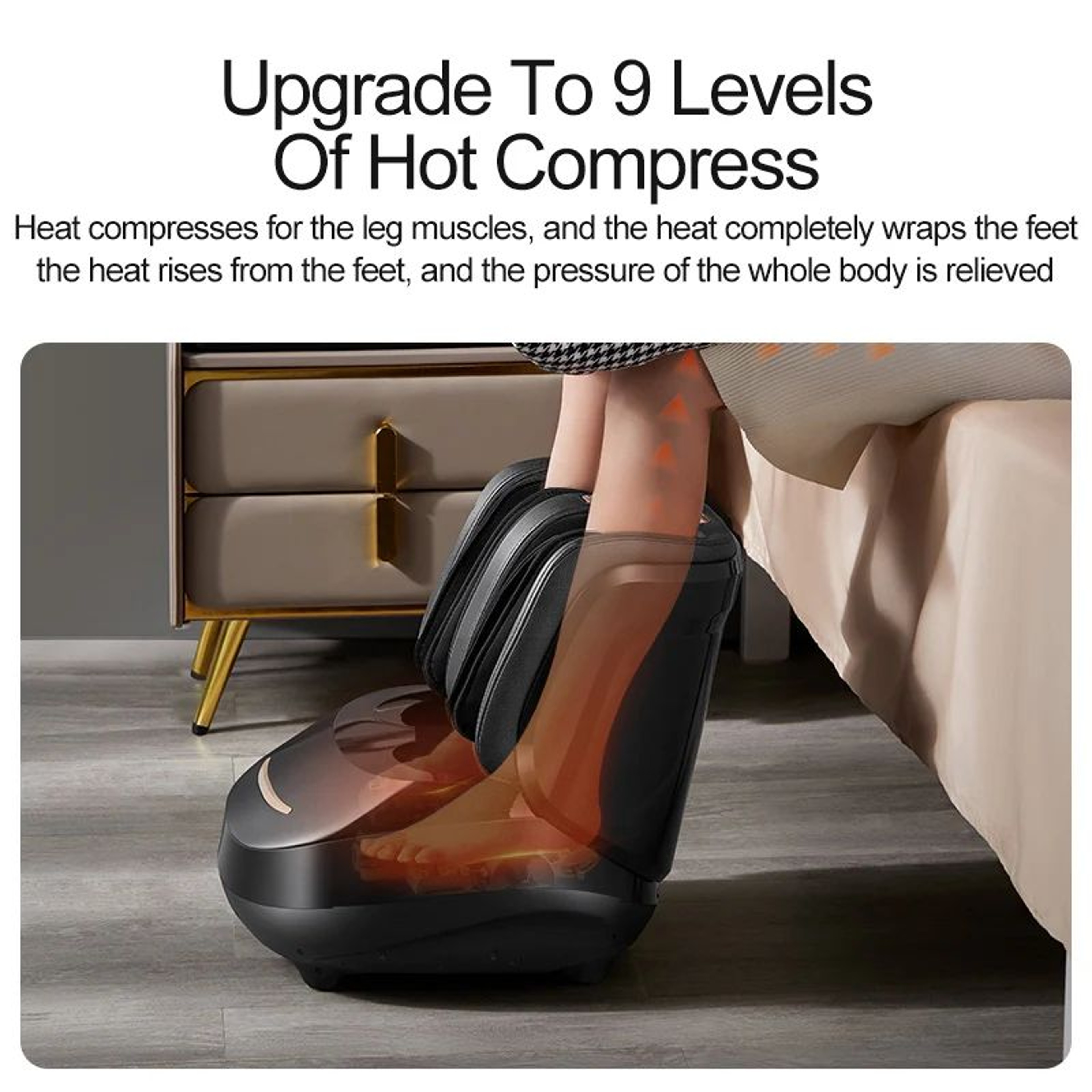 Electric Heated Foot Massager With Air Compression  Rollers  Deep Kneading Leg  Foot Massage Machin 1
