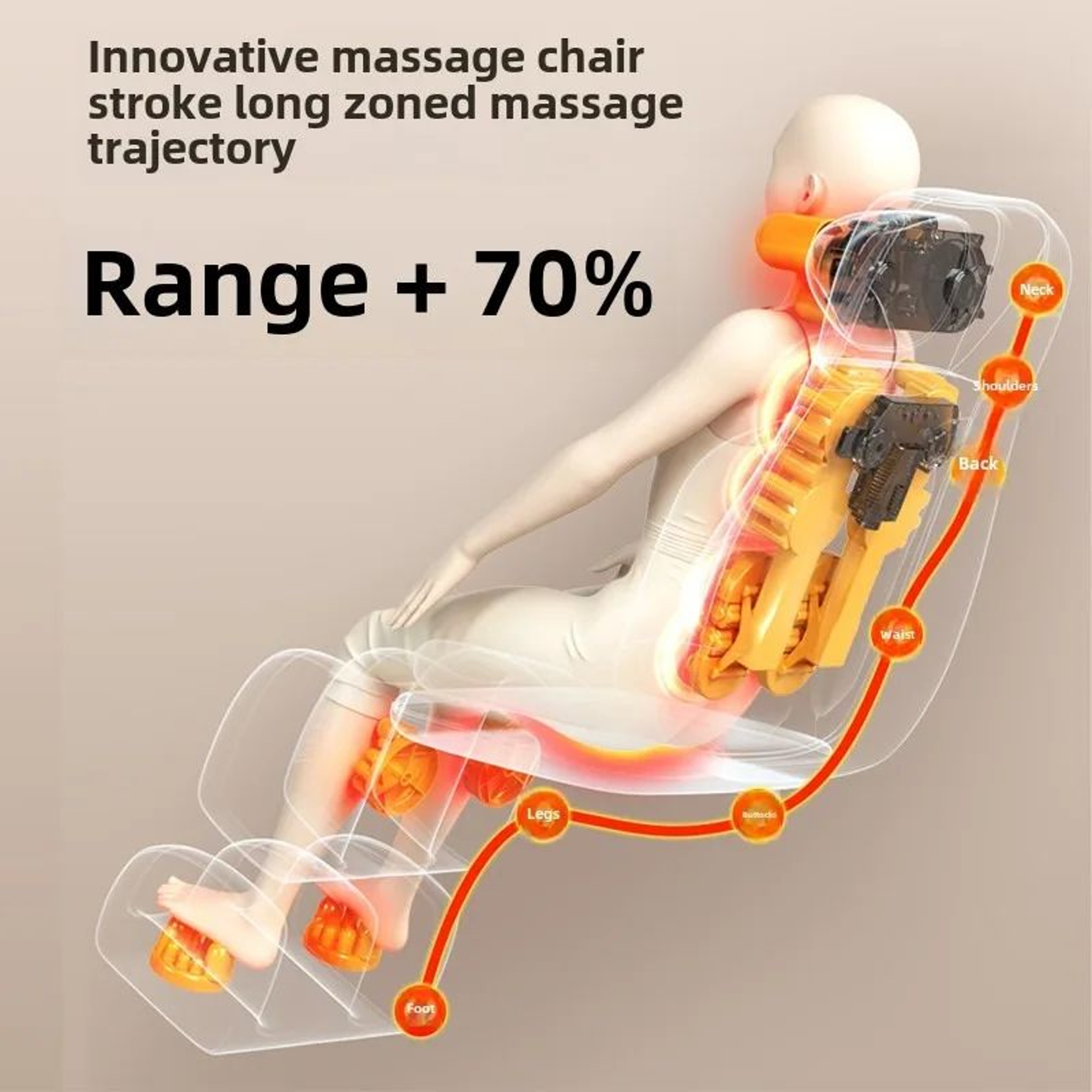 5in1 Folding Massage Chair Pad With Neck  Back Roller  Full Body Shiatsu Massage Cushion For Home   3
