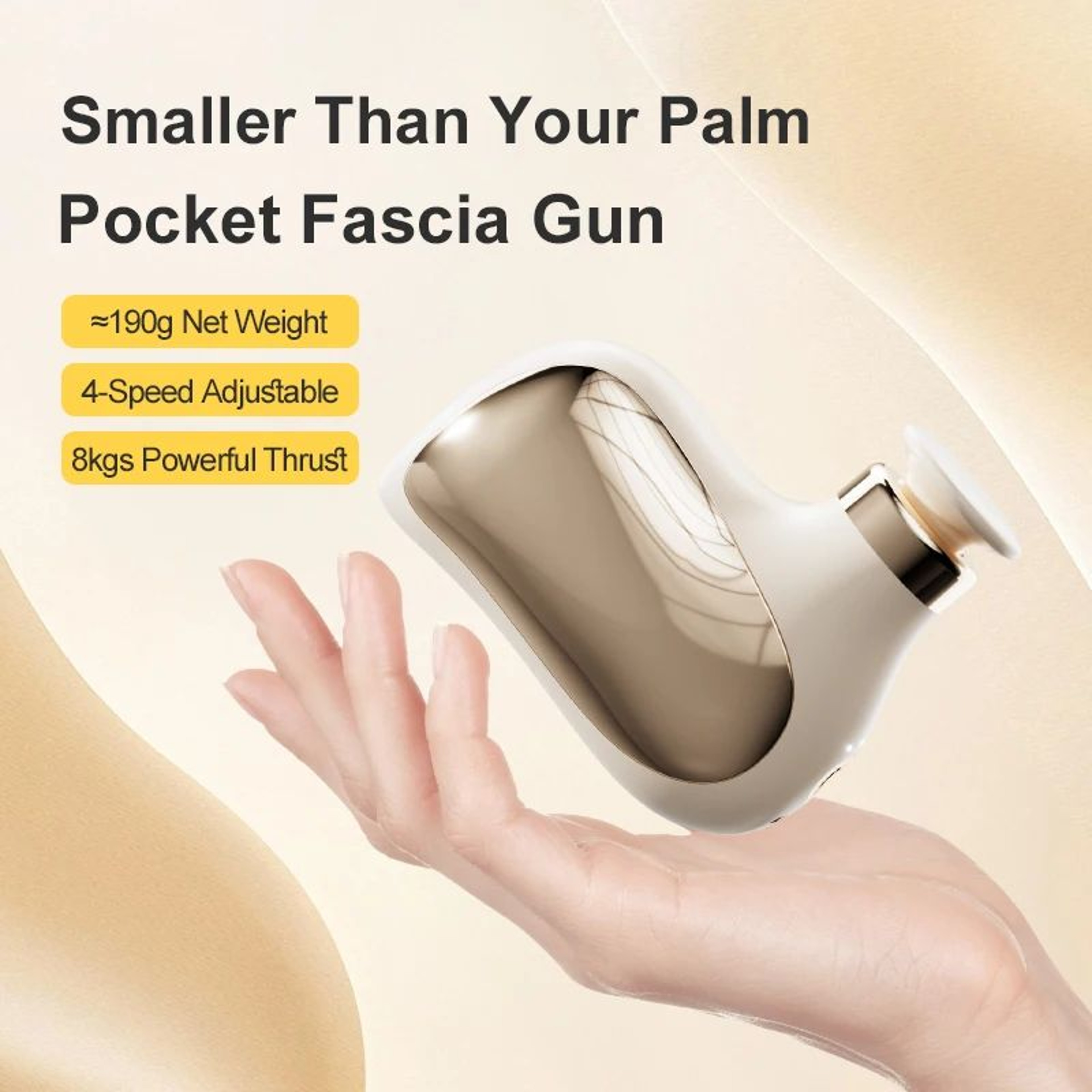 Cordless Mini Muscle Massage Gun With Silicone Massage Head  Portable Deep Tissue Percussion Massag 0