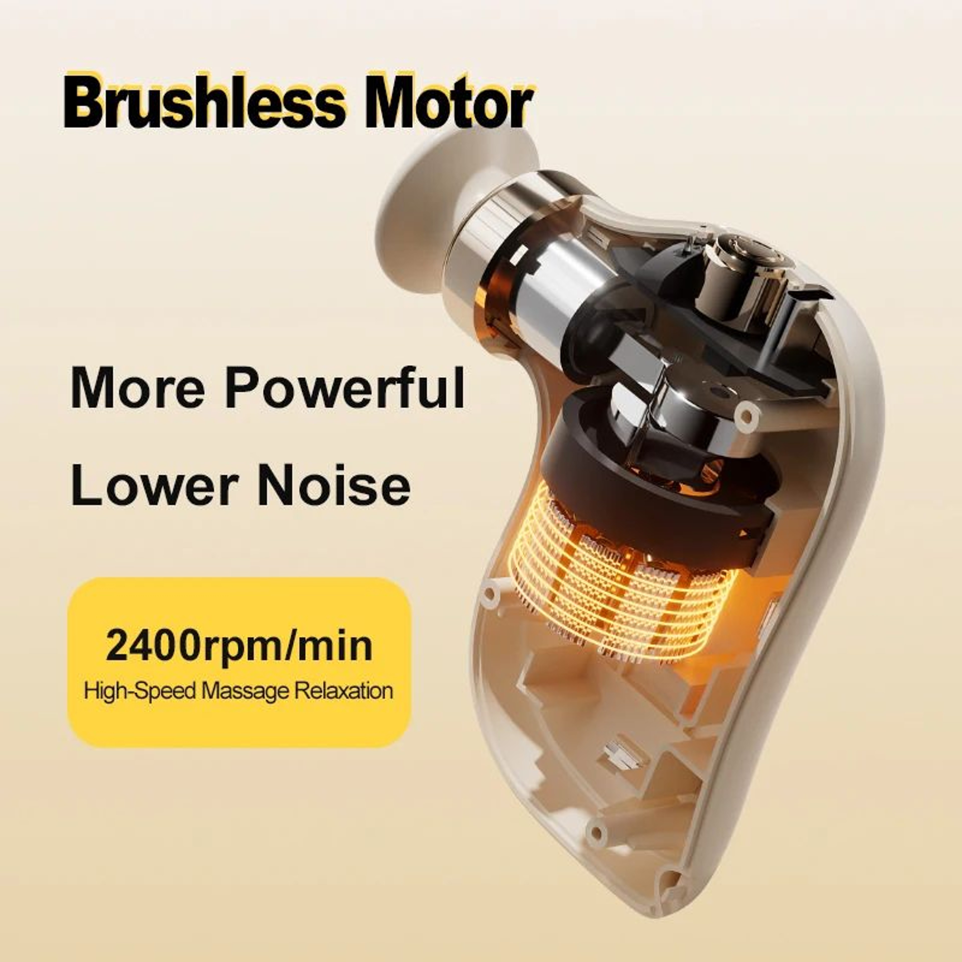 Cordless Mini Muscle Massage Gun With Silicone Massage Head  Portable Deep Tissue Percussion Massag 3