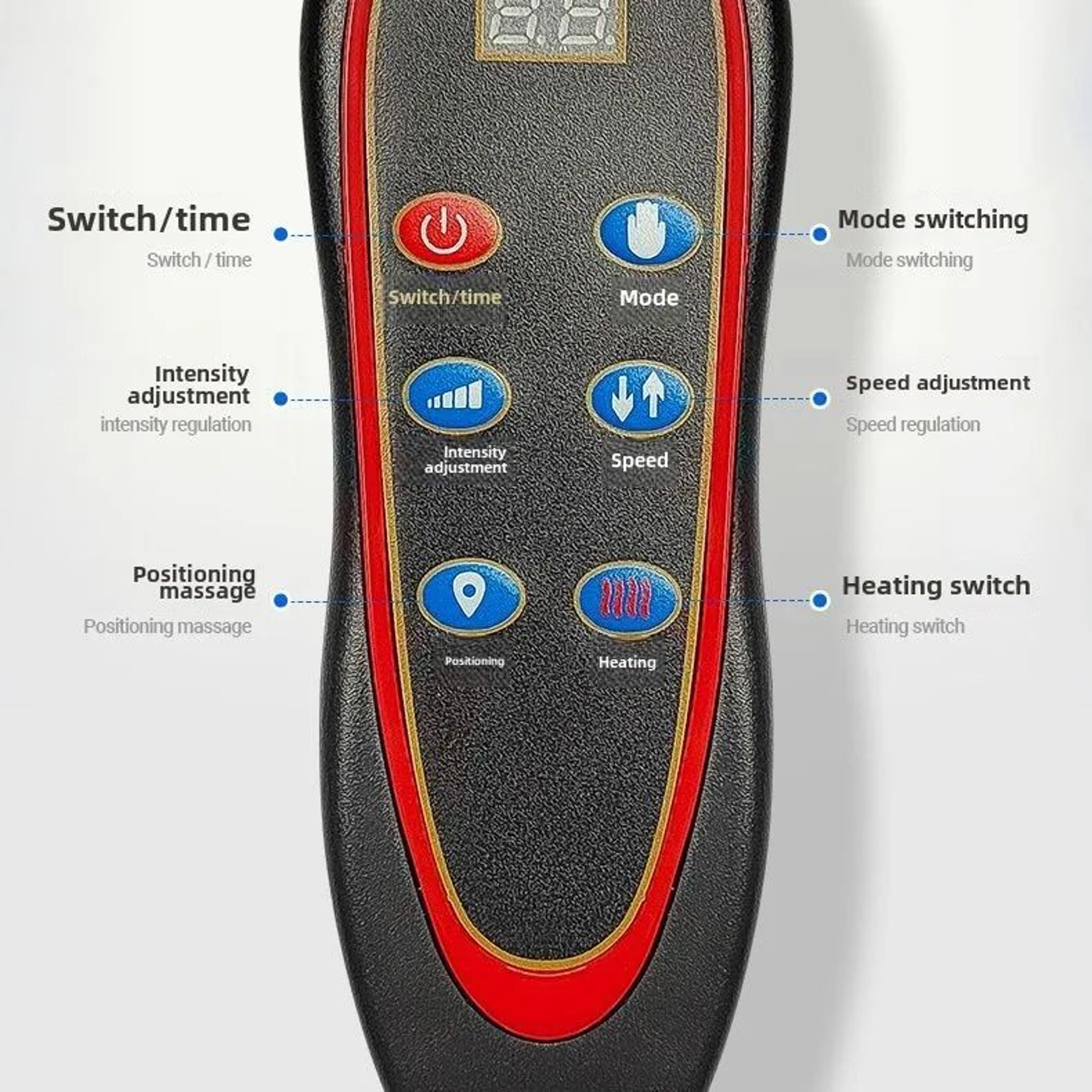 European Standard Full Body Massage Mattress With Heat  Wave Vibration  Neck Back Massage Pad With  2