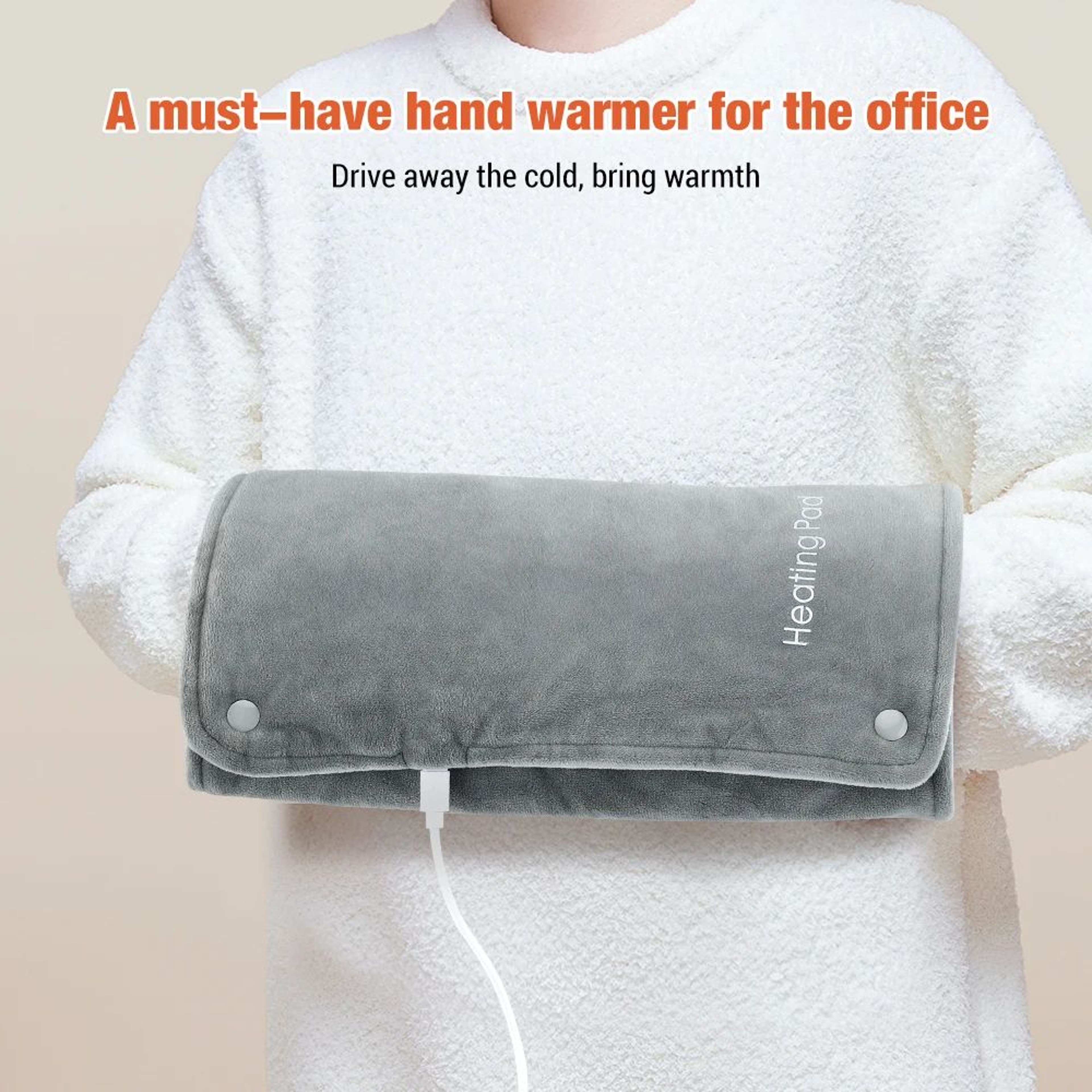 3Level Graphene USB Electric Heating Hand Warmer Pad  Fast Heating Warm Pouch For Back Waist Legs   7