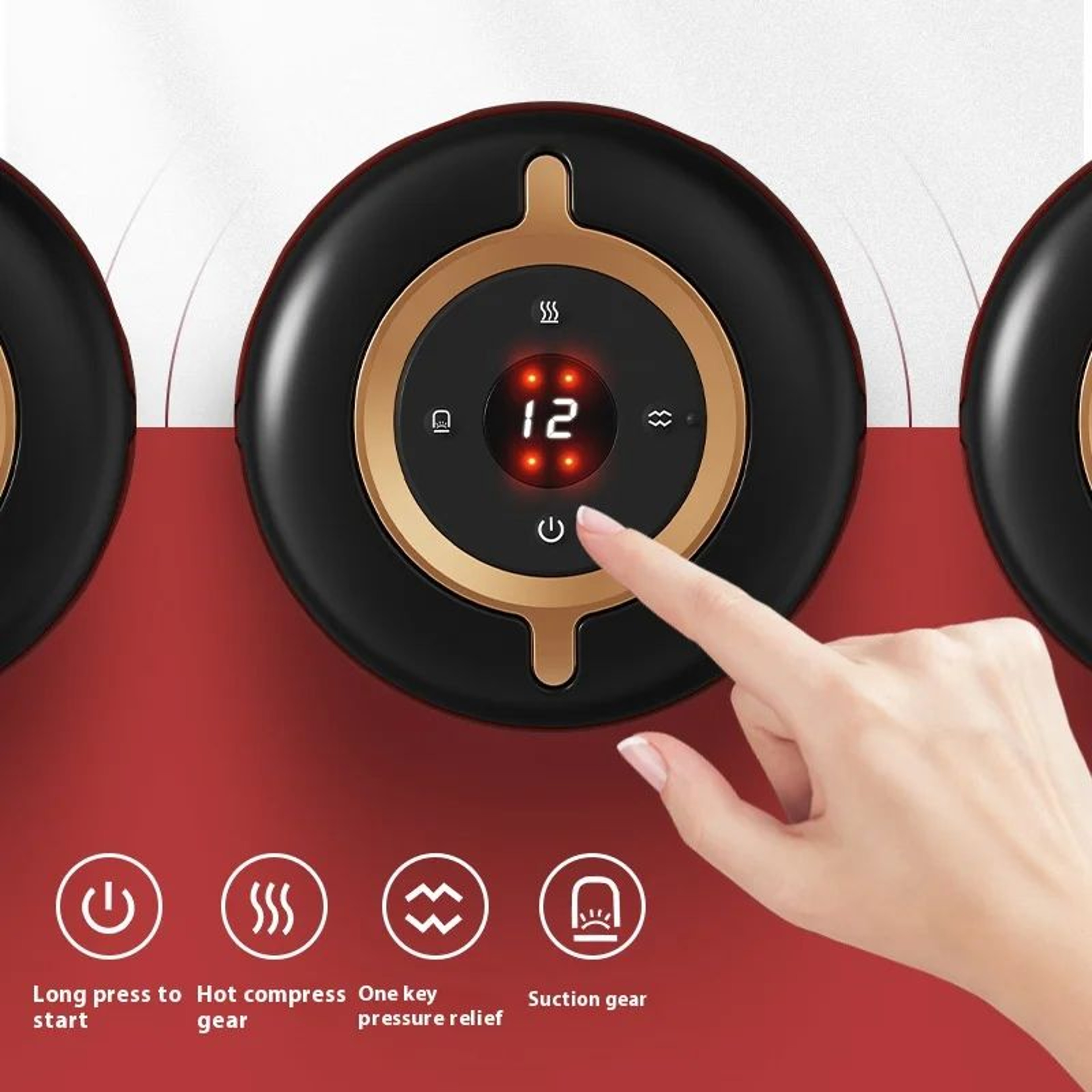 Smart Electric Cupping Massager With Heat  Remote Control  Red Light Vacuum Suction Therapy Device  1
