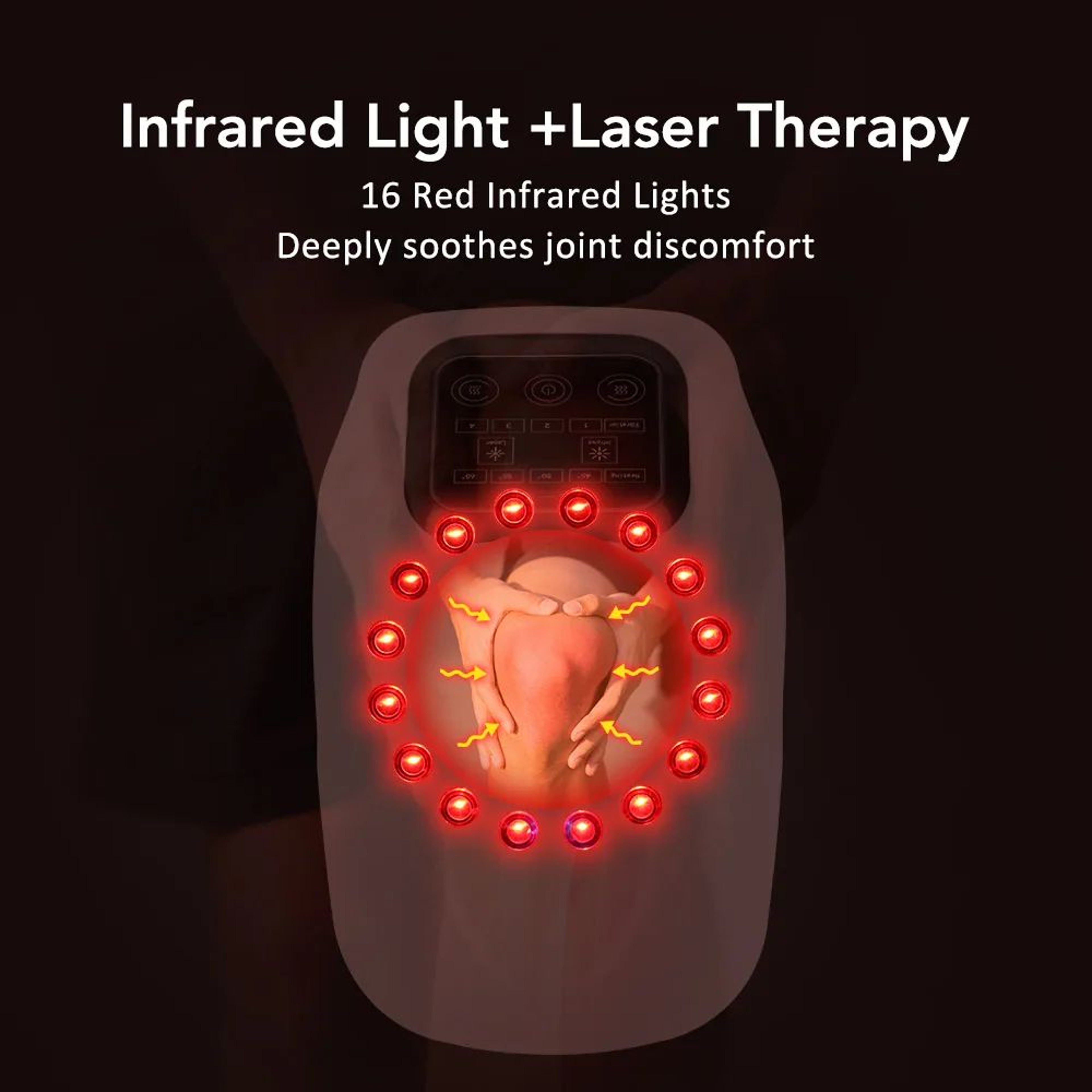 Cordless Heated Knee Massager With Infrared Therapy  Vibration  Electric Joint Support Brace For Kn 2