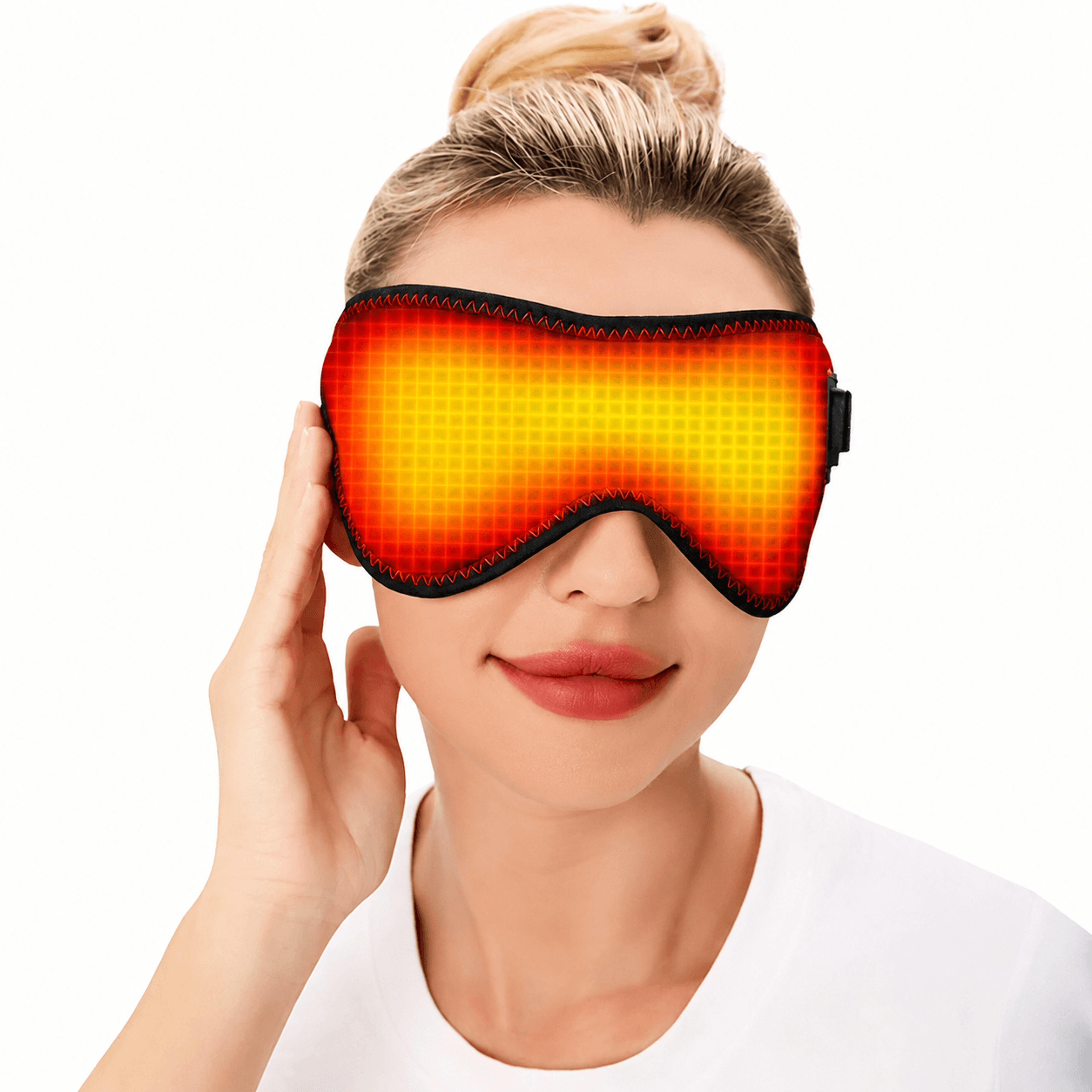 Heating Massage Eye Mask With Warm Compress  Electric Heated Eye Pad For Dry Eyes Eye Fatigue  Bett 0