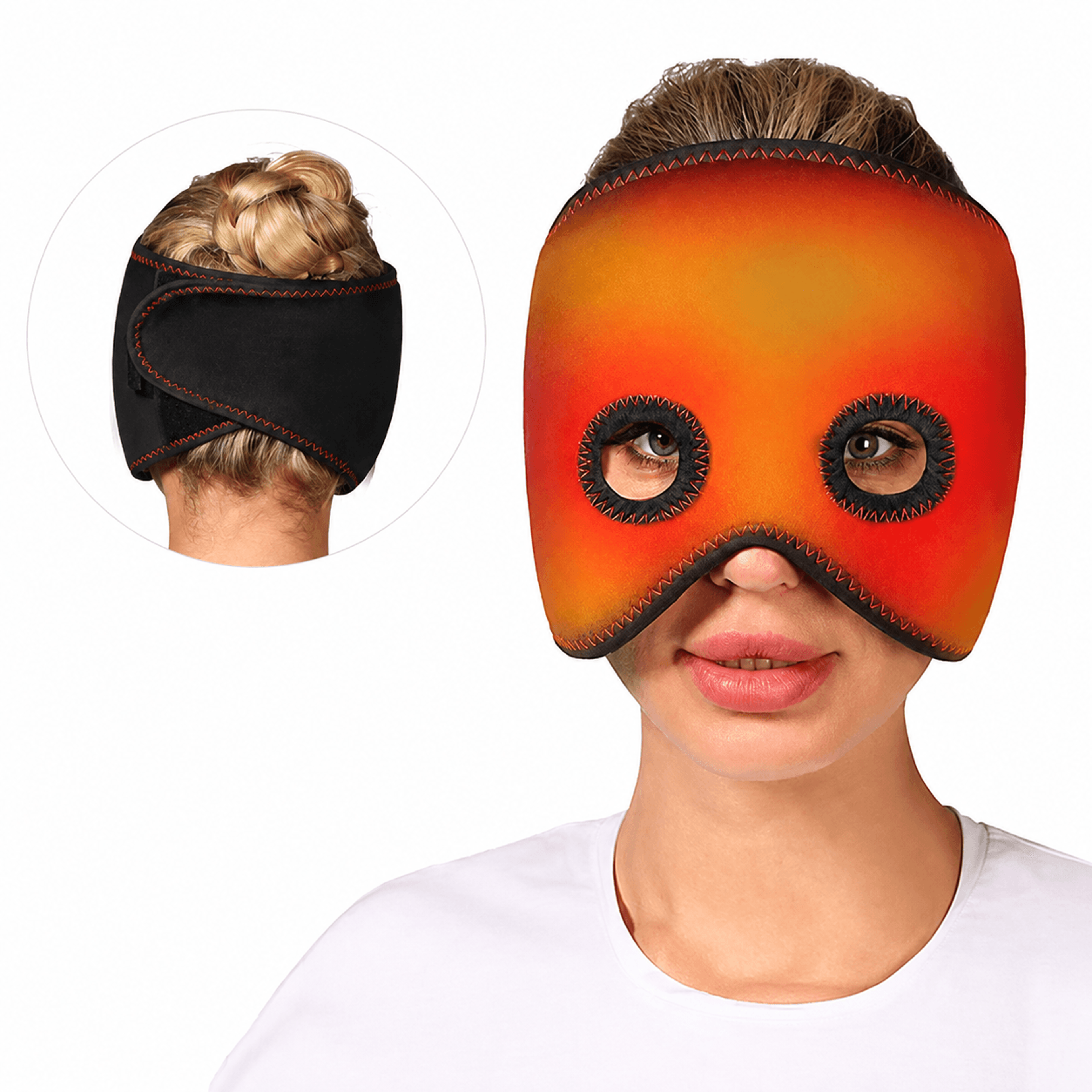 Electric Heated Half Face Mask With Adjustable Heat  Facial Muscle Relaxation Mask For Jaw Cheeks   0