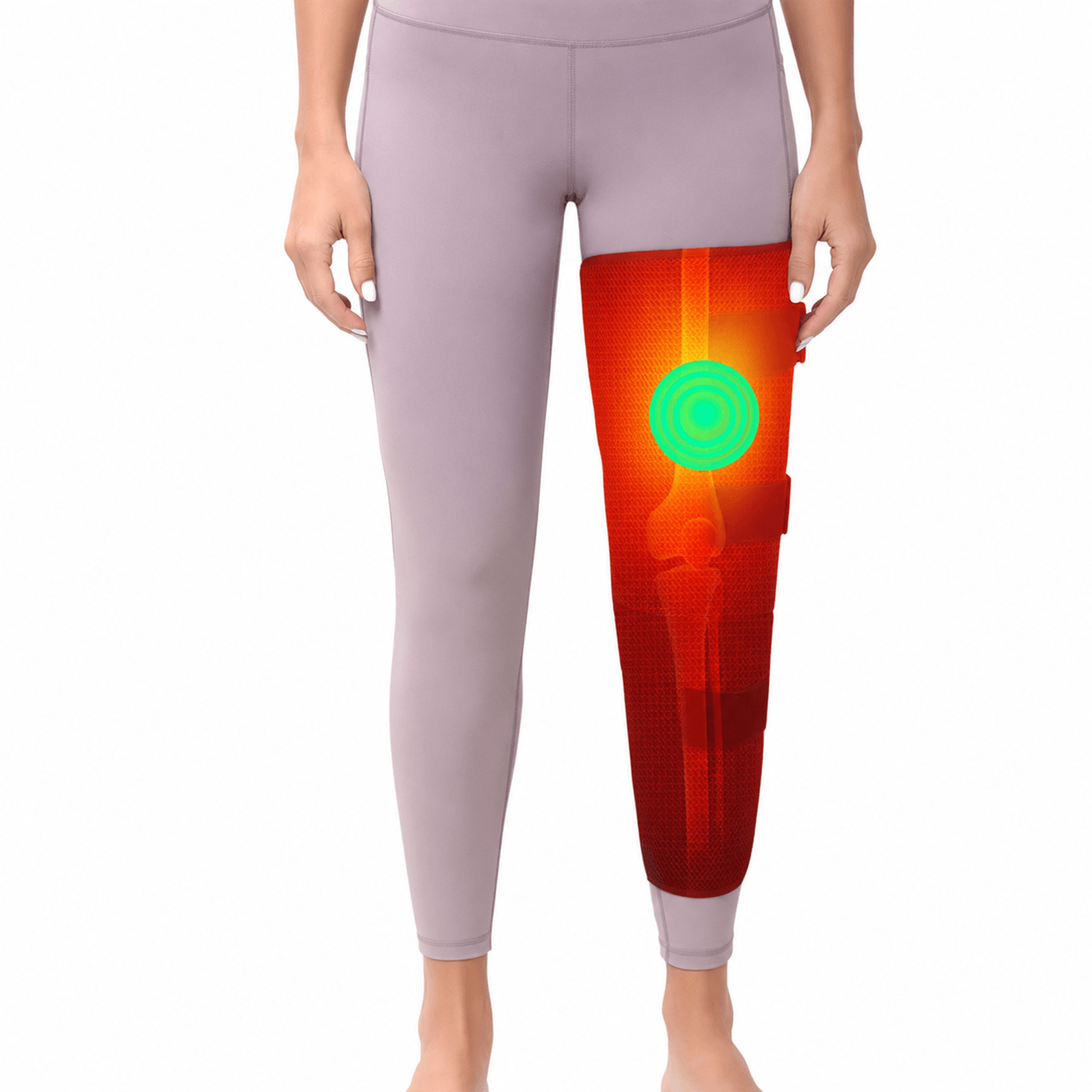 Long Leg Heating Pad With Vibration Massager  Heated Thigh Knee  Calf Wrap For Muscle Pain Relief   0