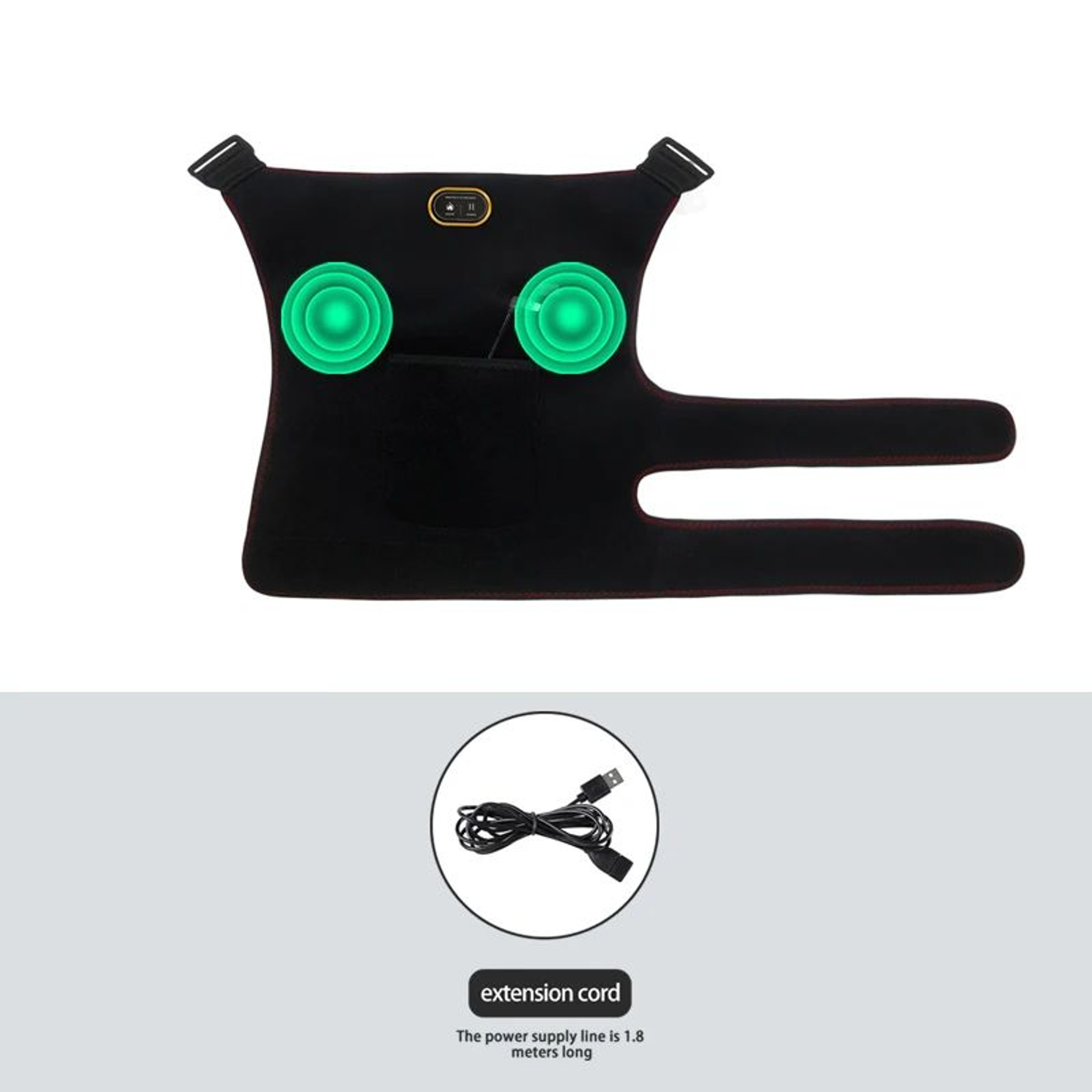 USB Heated Hip Support Brace With 3 Heat Levels  Wearable Heating Wrap For Lower Back Hips  Thigh P 7