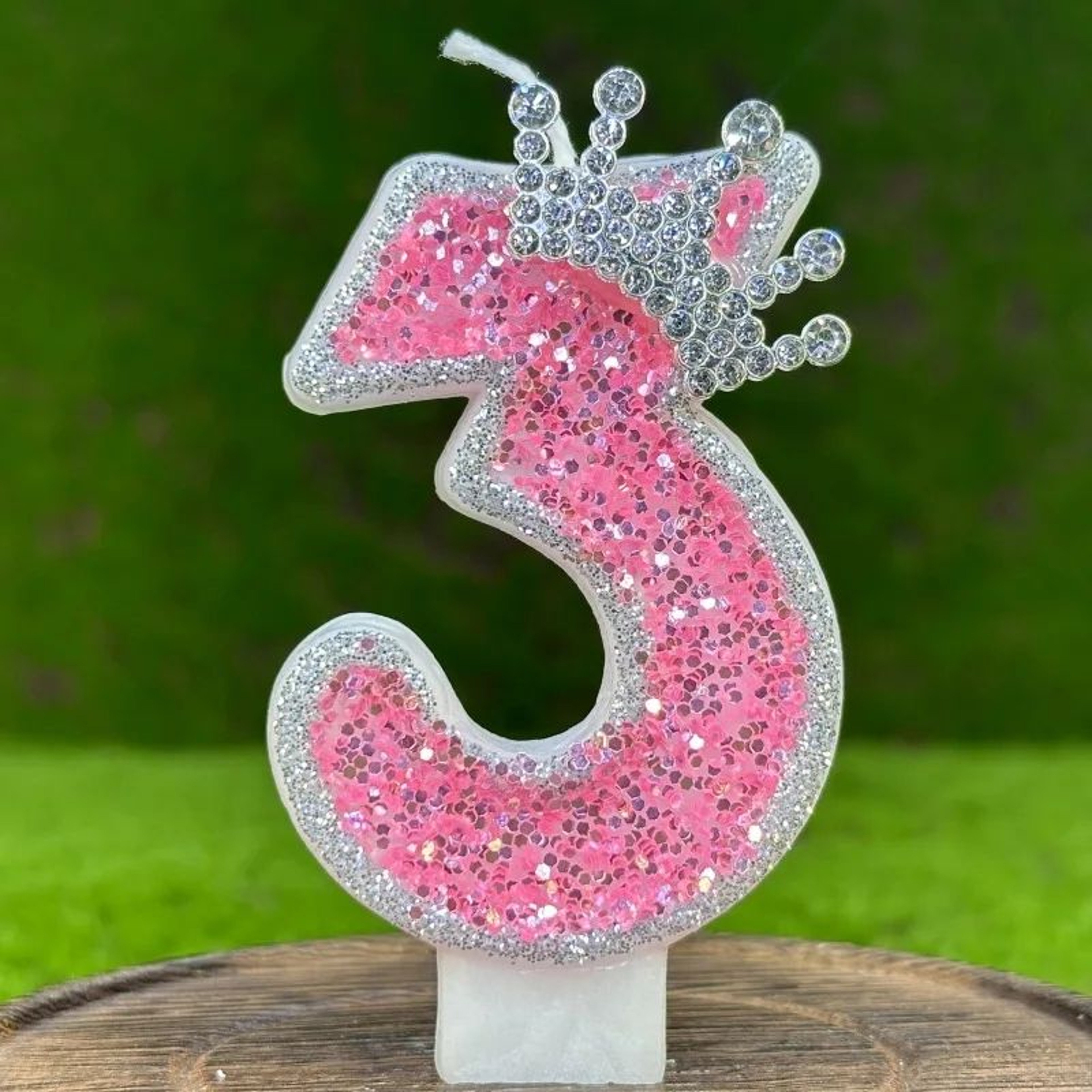 DIY Creative Digital Birthday Candle Set With Crown Topper  Reusable Cake Decoration Party Supplies 9