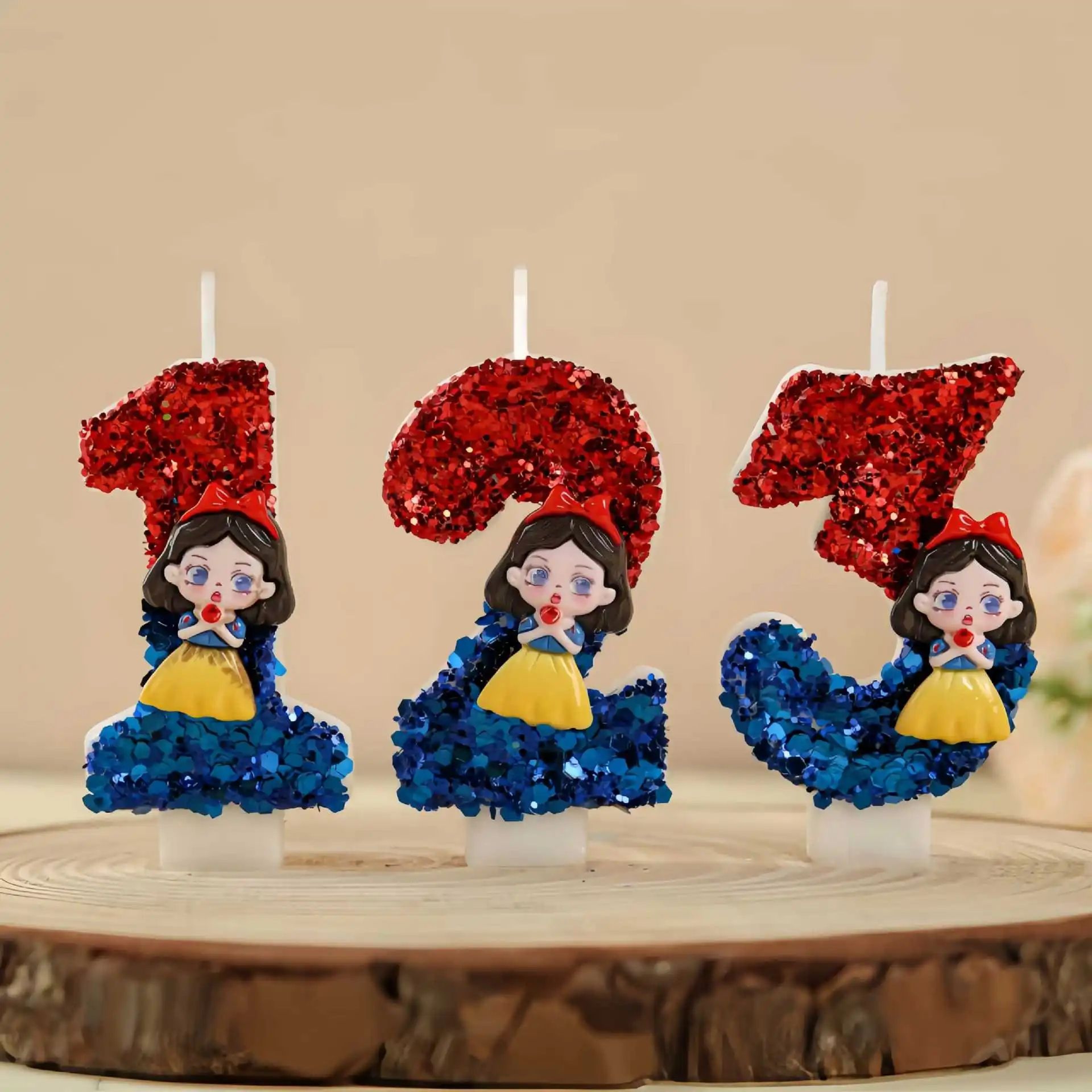 Cartoon Digital Birthday Candle  Creative LED Cake Decoration With Number Display For Birthday Part 0