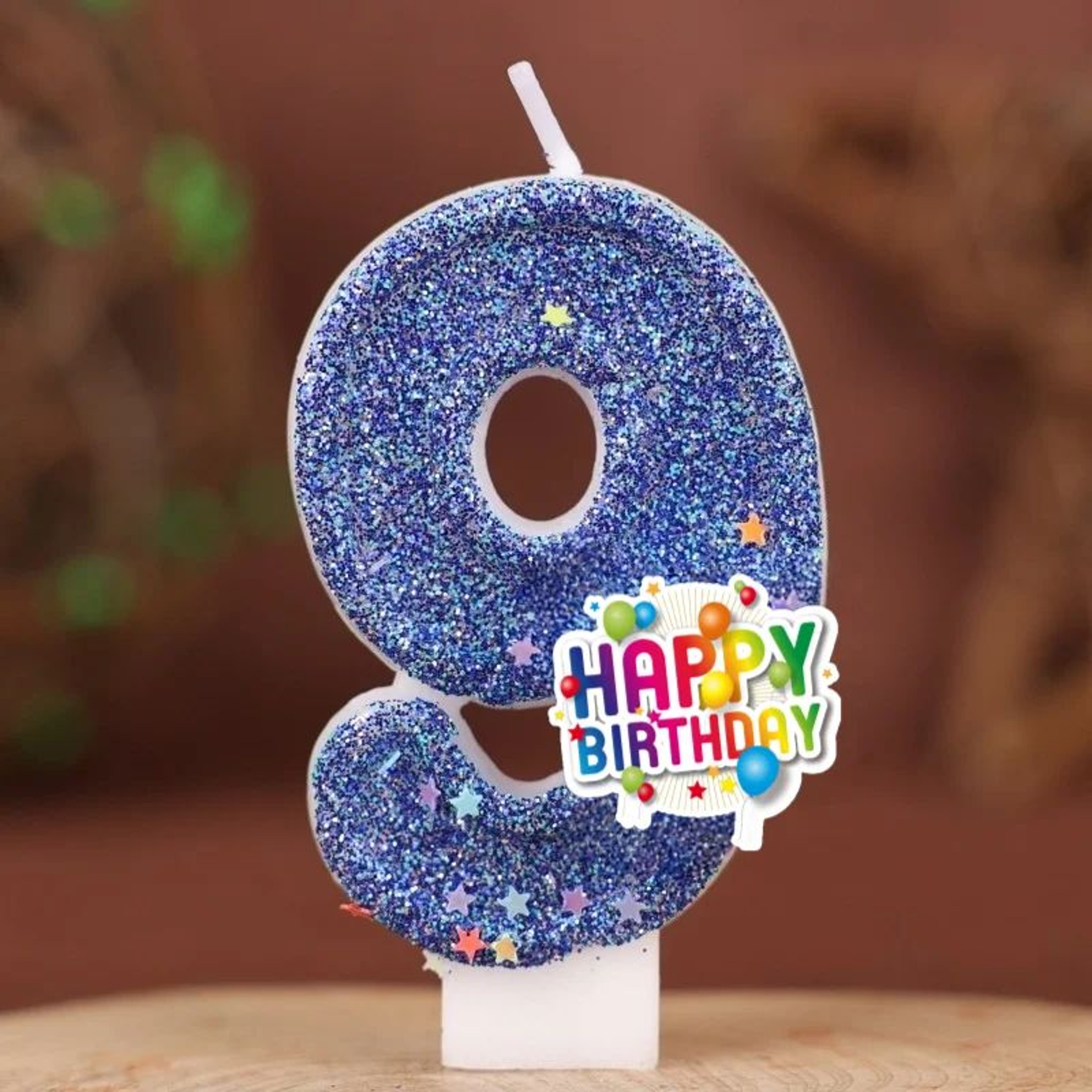 09 Colorful Happy Birthday Number Candle Cake Topper  Decorative Paraffin Wax Party Candles For Kid 15