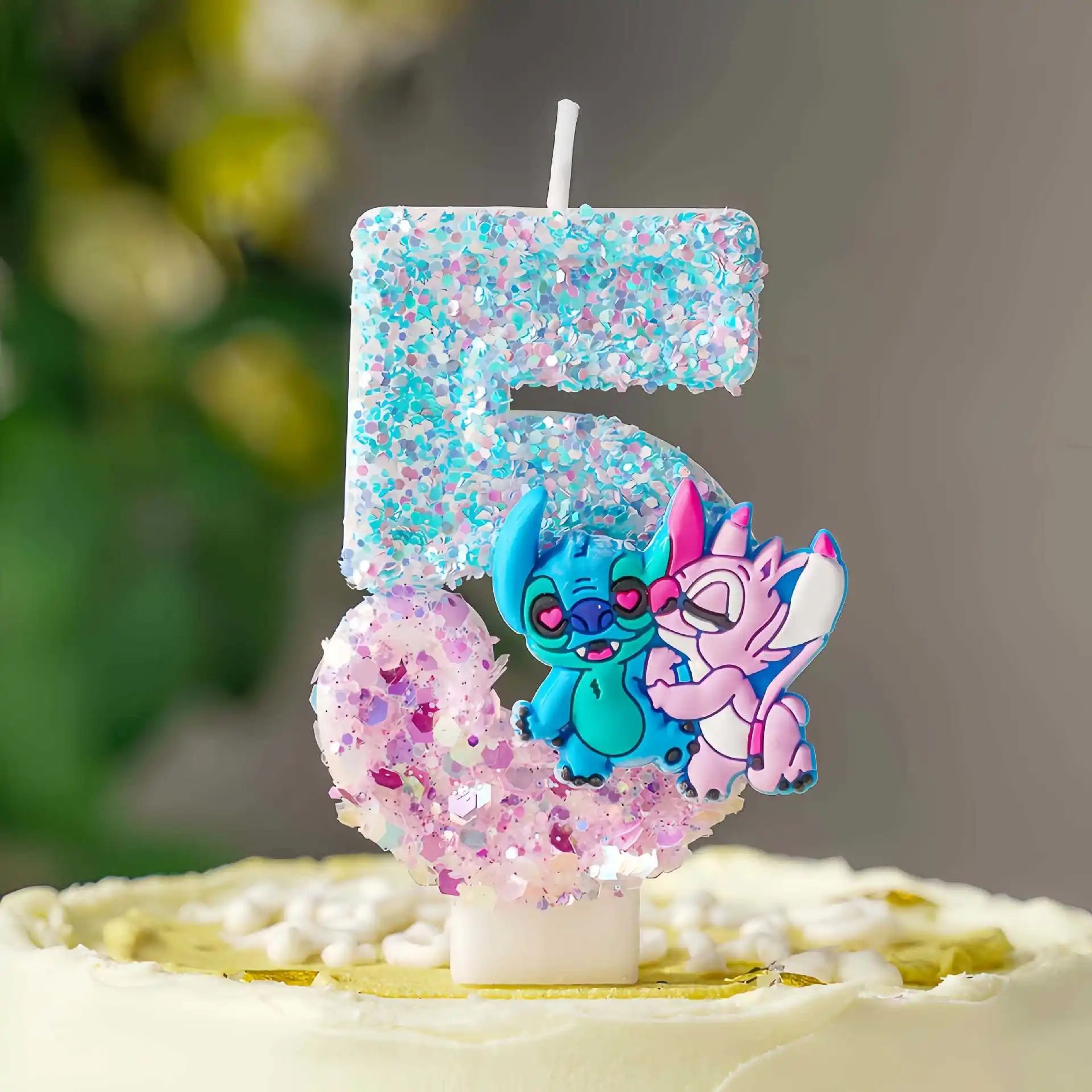 Cute Cartoon TwoColor Digital Birthday Cake Candles  Colorful Number Party Candles For Birthday  Ce 2