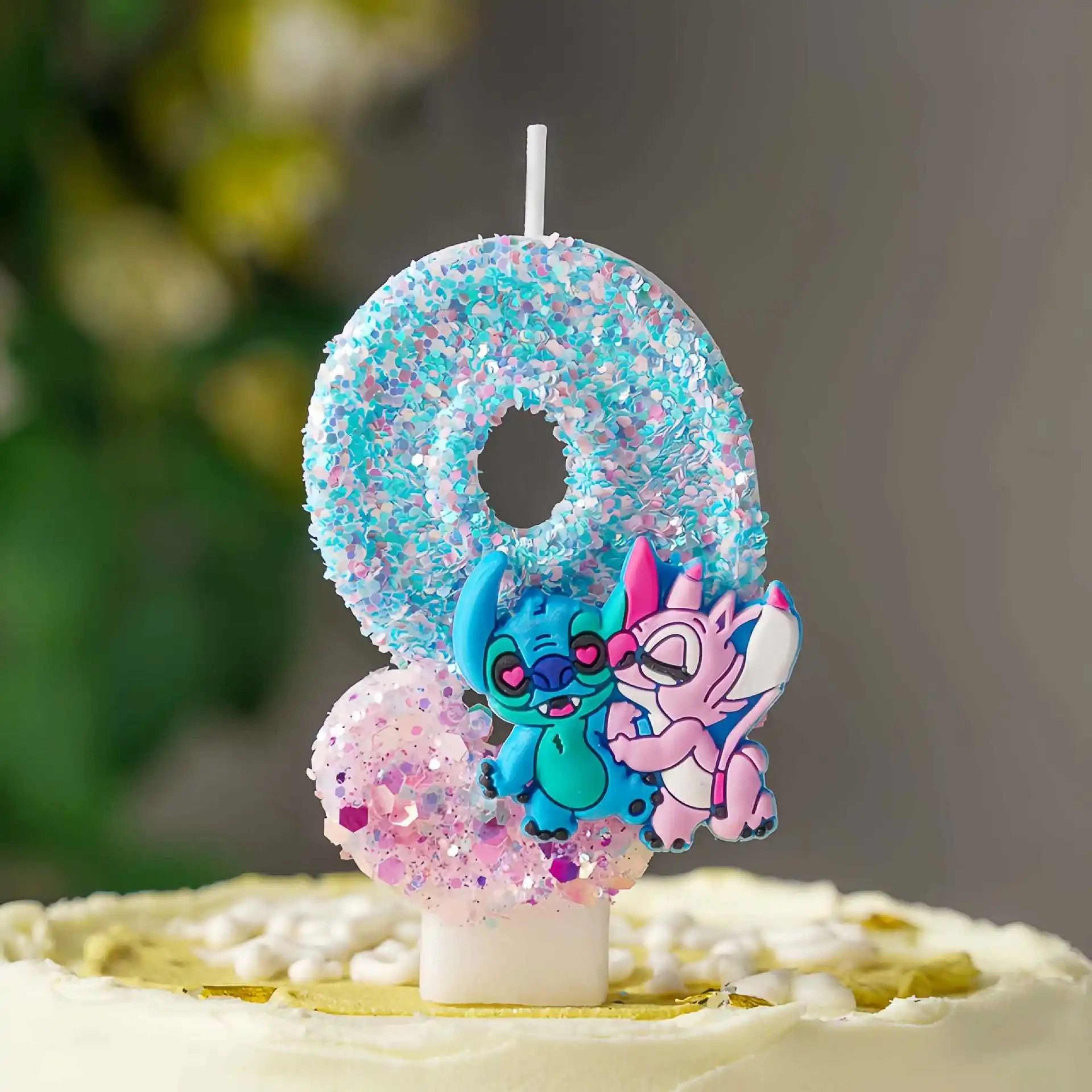 Cute Cartoon TwoColor Digital Birthday Cake Candles  Colorful Number Party Candles For Birthday  Ce 15