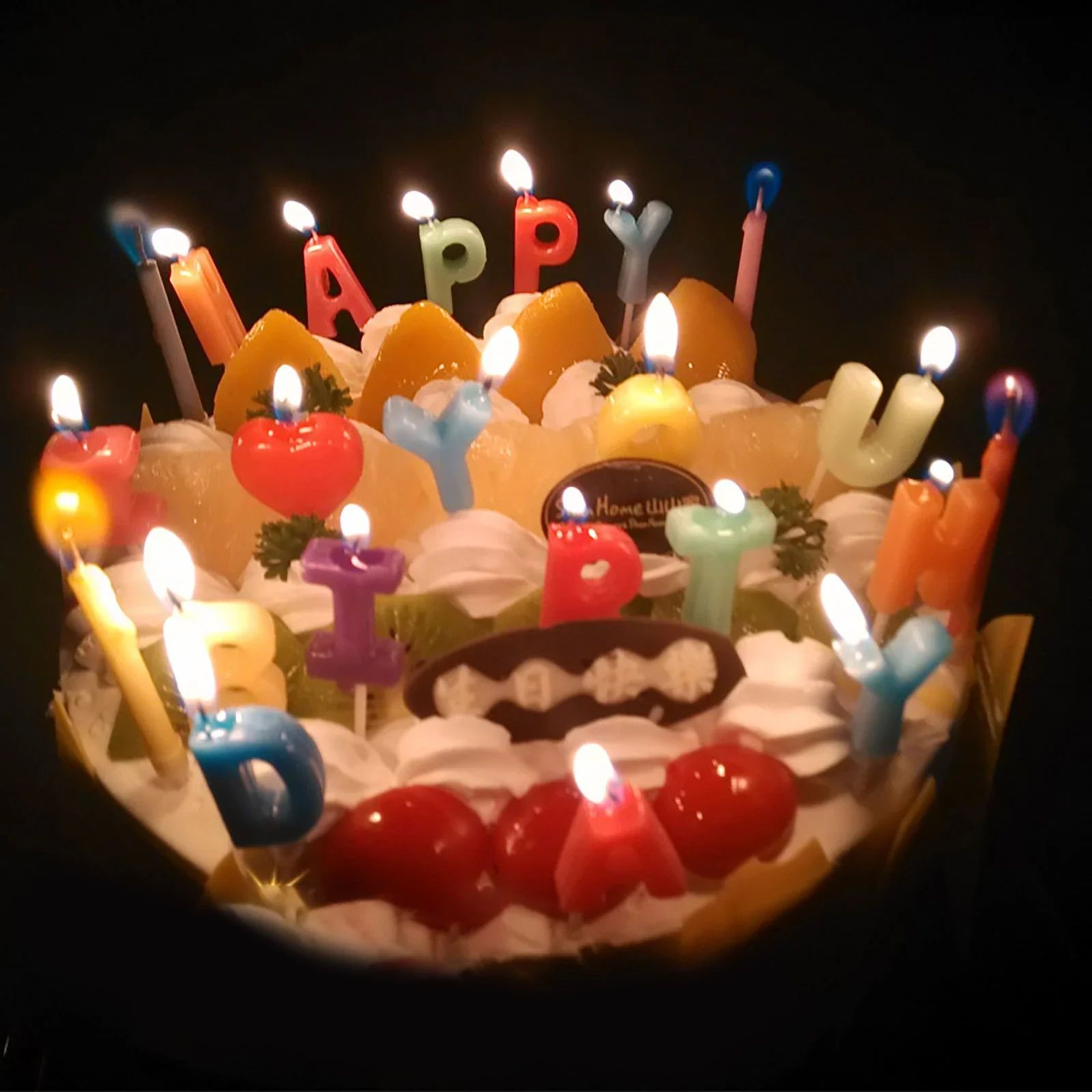 Color Flame Birthday Candles  Super Bright Paraffin Cake Candles For Birthday  Christmas Parties 1