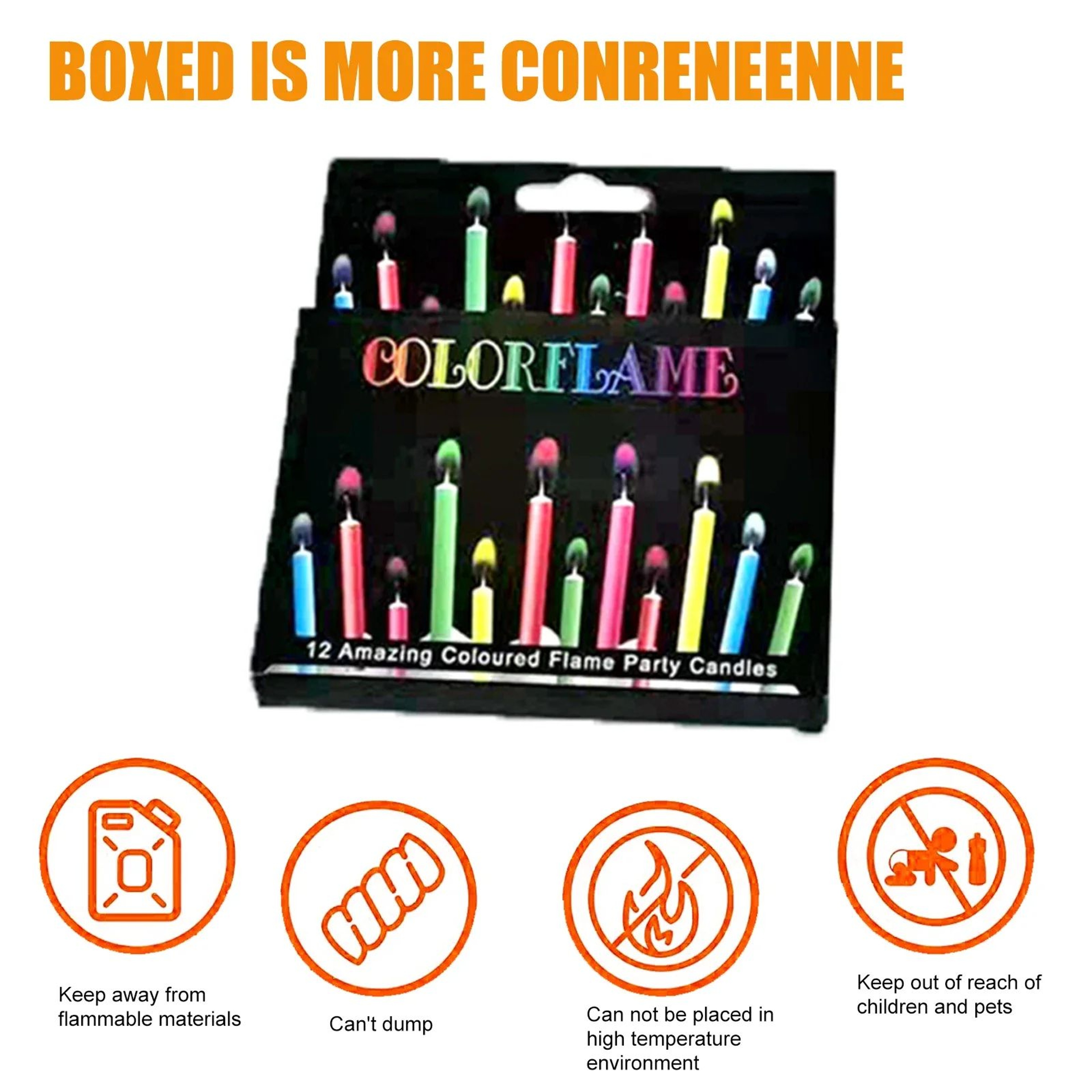 Color Flame Birthday Candles  Super Bright Paraffin Cake Candles For Birthday  Christmas Parties 4