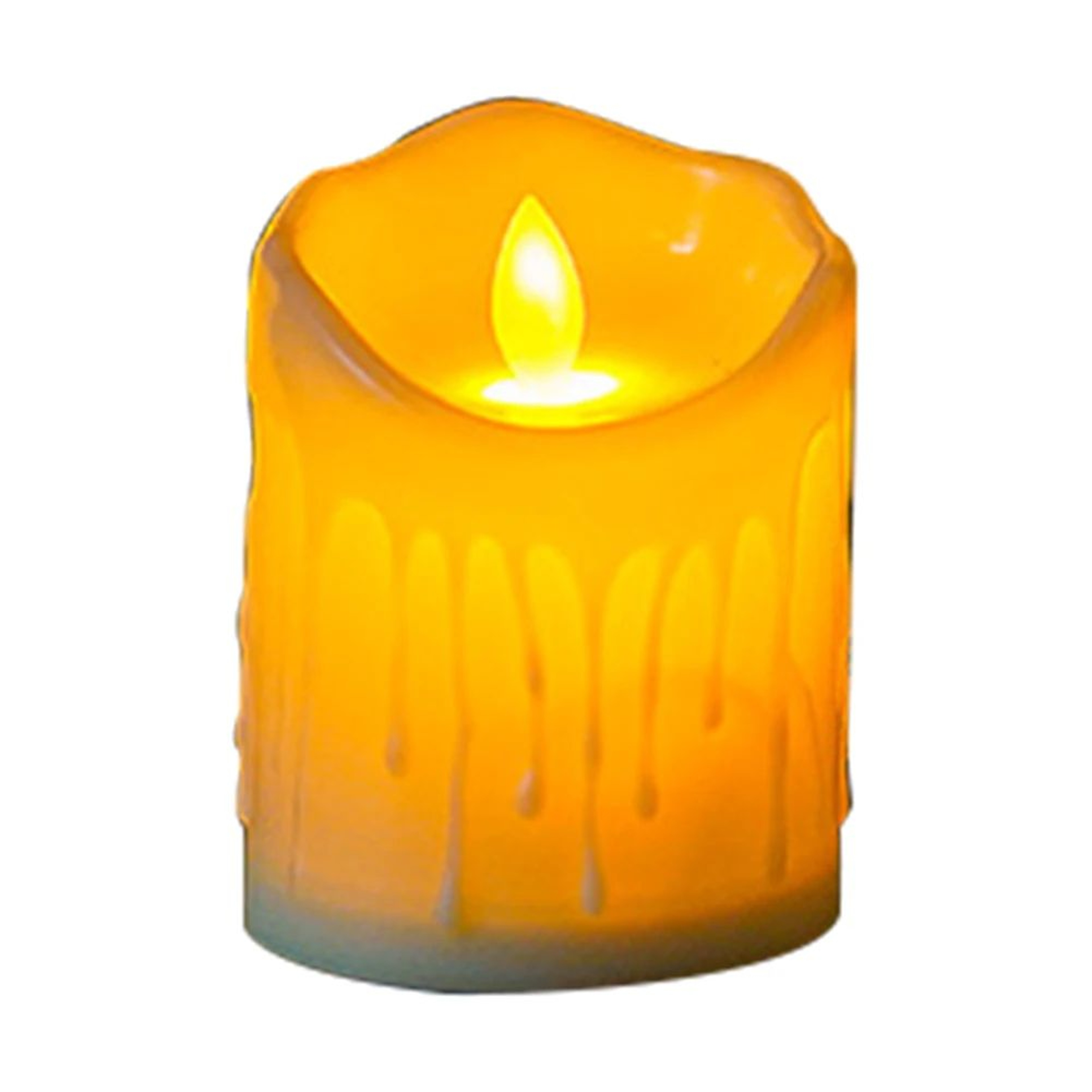 2 In Flameless LED Pillar Candle With Flickering Flame  Battery Operated Ivory Decorative Candle Fo 6
