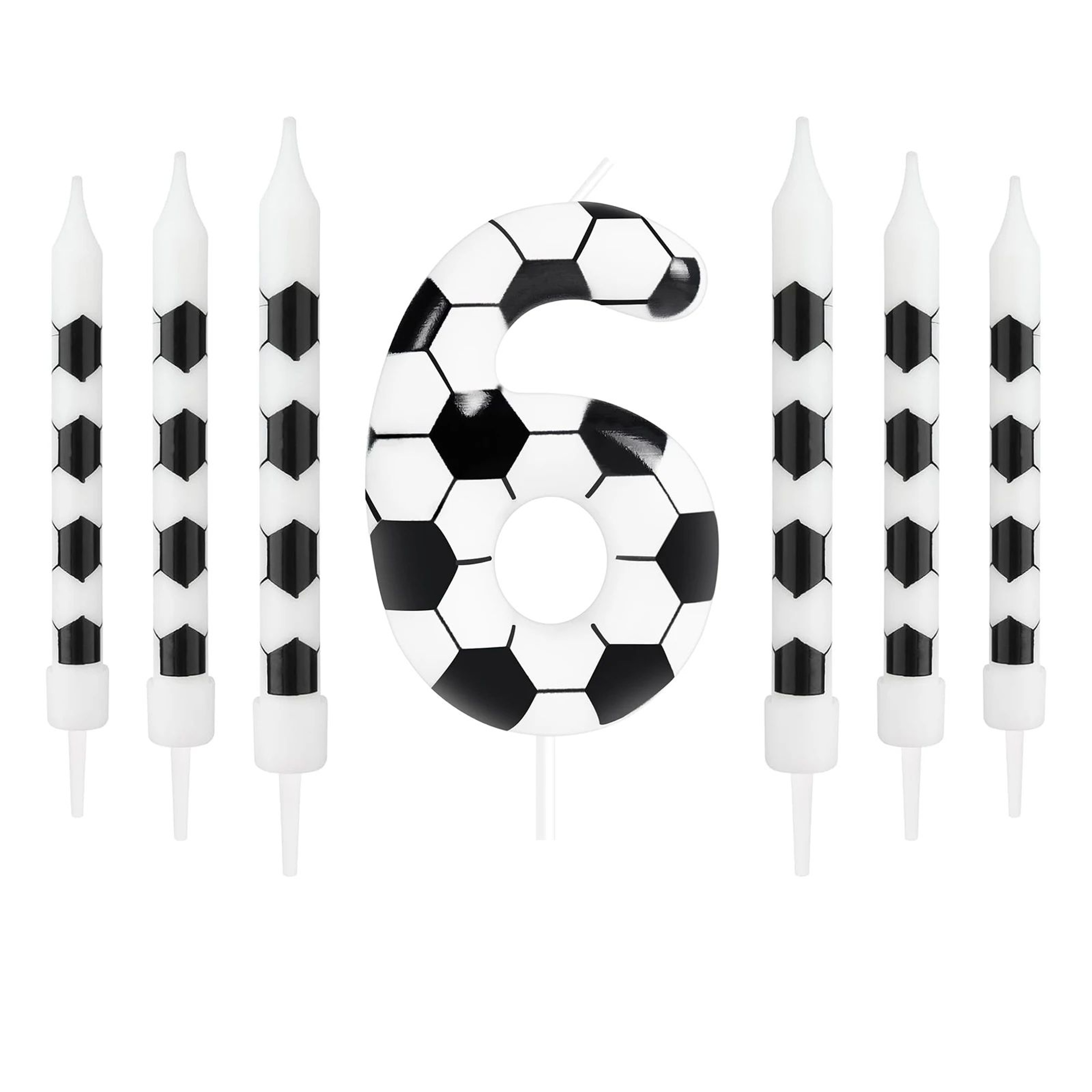 Soccer Number Birthday Candle 021  Paraffin Wax Cake Topper For Kids Adults Birthday  Anniversary P 12