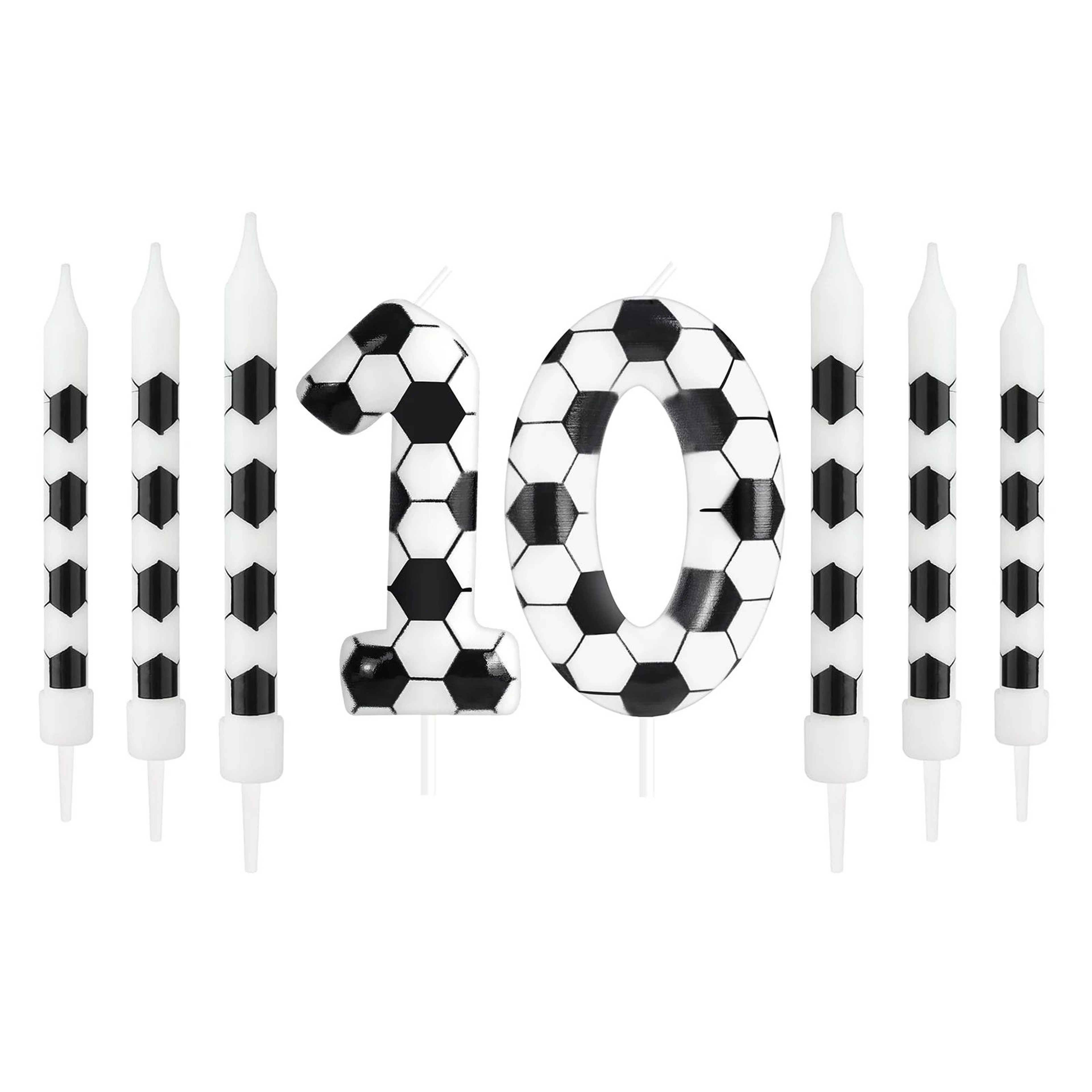 Soccer Number Birthday Candle 021  Paraffin Wax Cake Topper For Kids Adults Birthday  Anniversary P 16
